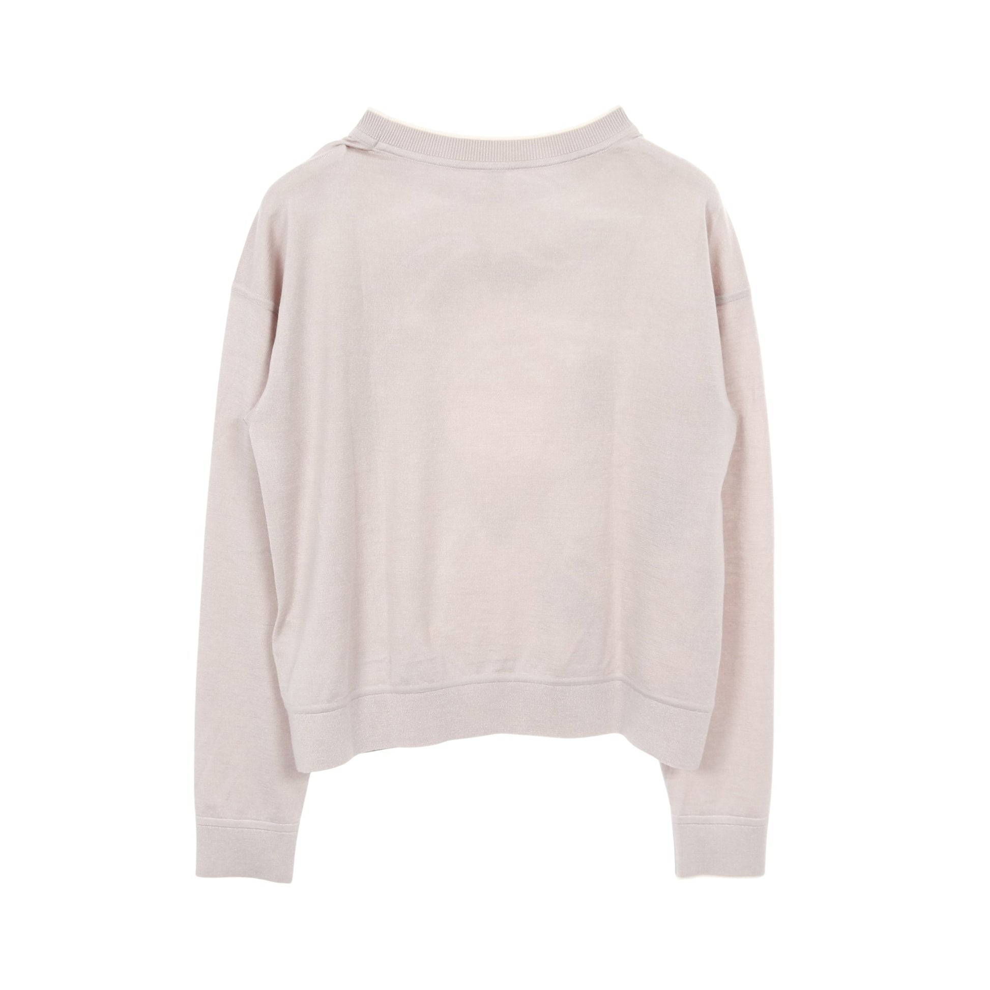 ツイルレーヌ ニット シルク カシミヤ グレー マルチカラー 切替  