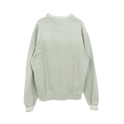 スウェットシャツ クルーネック コットン グレーグリーン ダメージ加工 フェード加工 プラダ トップス PRADA