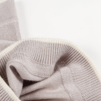 Starrups ツイルレーヌ ニット 半袖 シルク カシミヤ グレーベージュ  