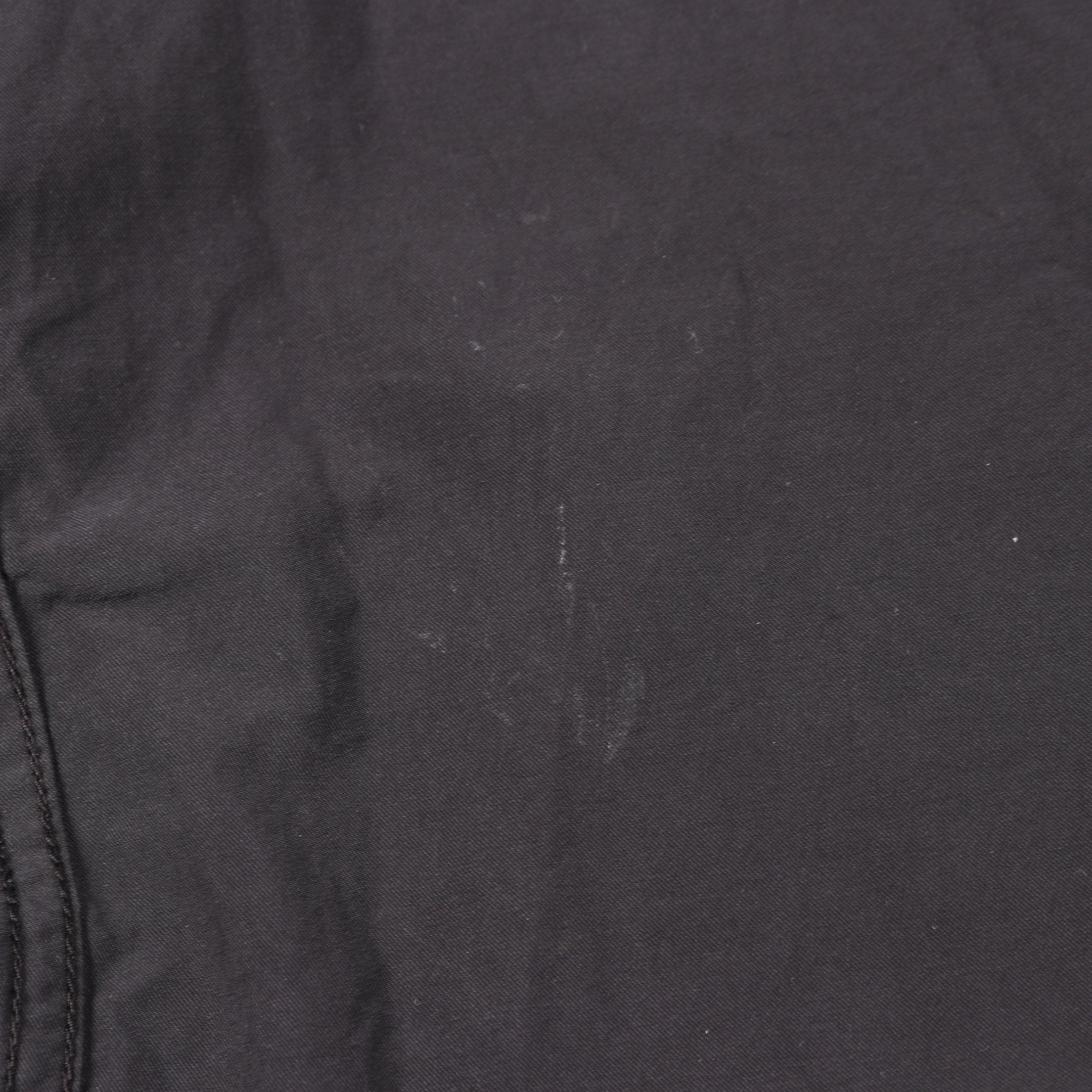 ジップポケット シャツ 半袖 コットン ブラック ストーン