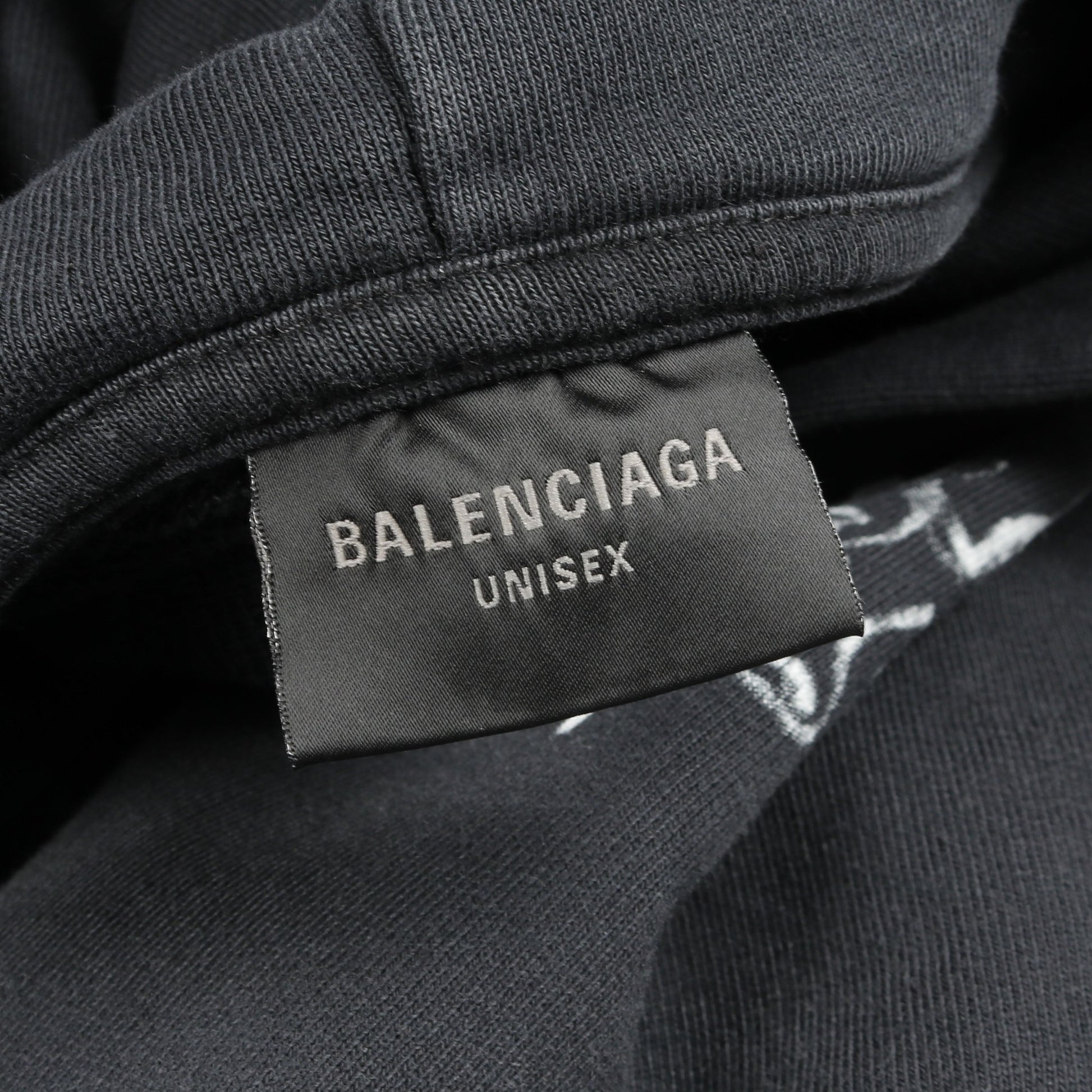 METAL OUTLINE HOODIE プルオーバーパーカー コットン ダークグレー バレンシアガ トップス BALENCIAGA