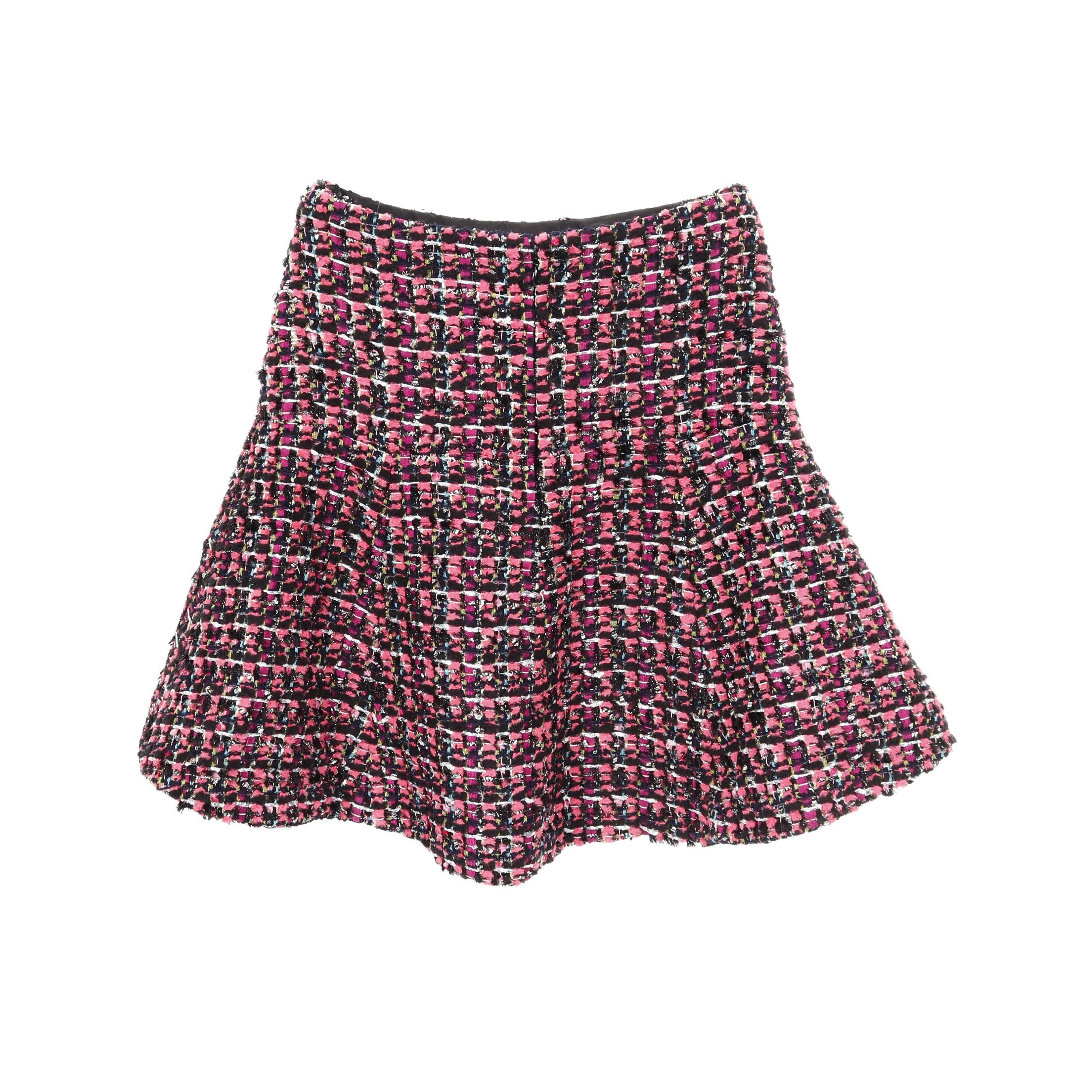 美品　CHANEL シャネル　トリコロール ツイード　スカート　シルク CHANEL(シャネル) ツイードスカートP23054V13825 P23054V13825