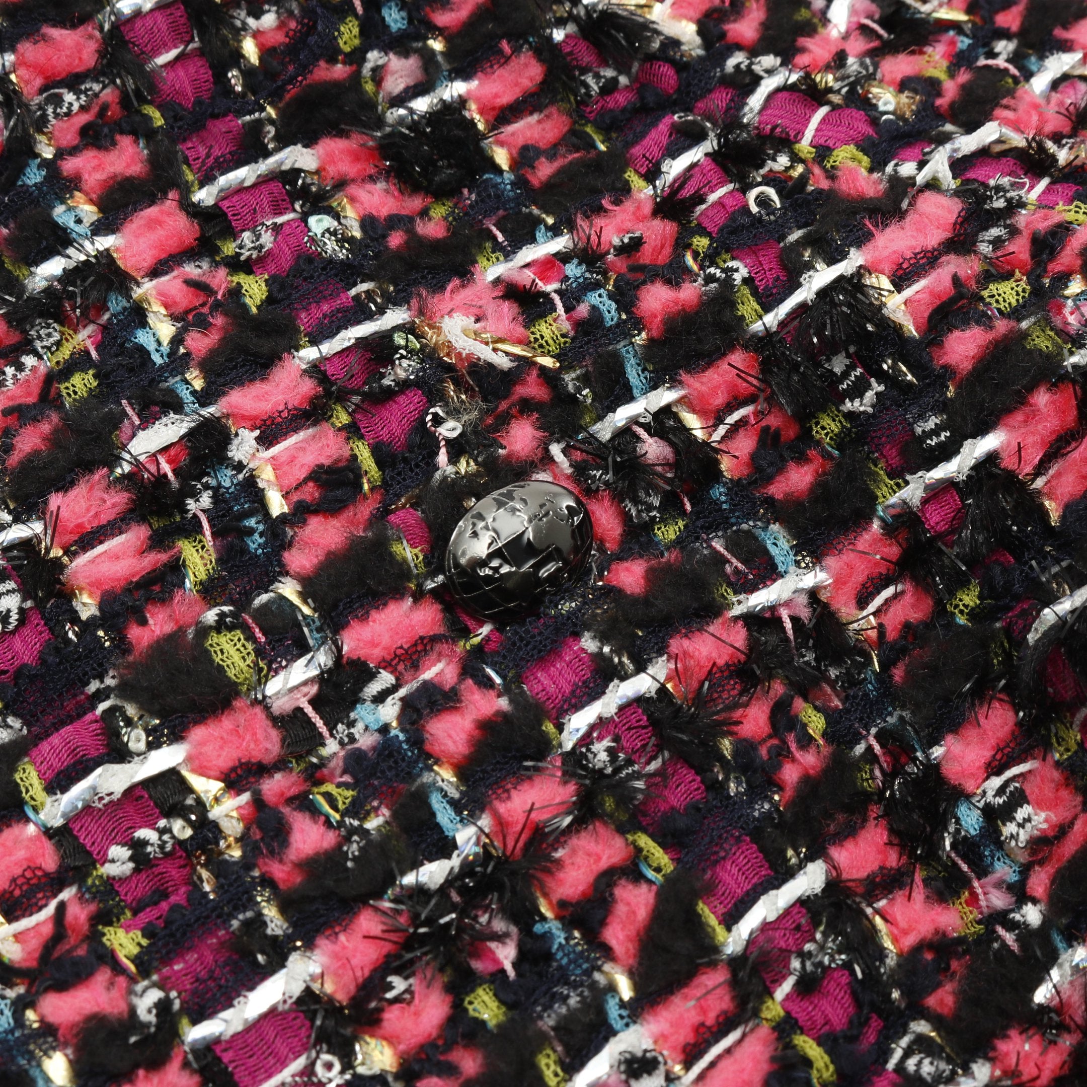 ツイード スカート ナイロン ウール コットン ブラック ピンク マルチ