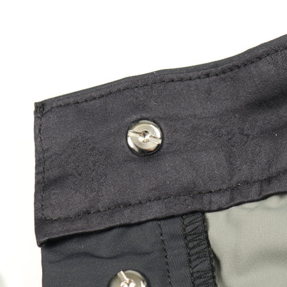 パンツ ナイロン レザー ネイビー ブラック ボタンフライ クロムハーツ ボトムス Chrome Hearts