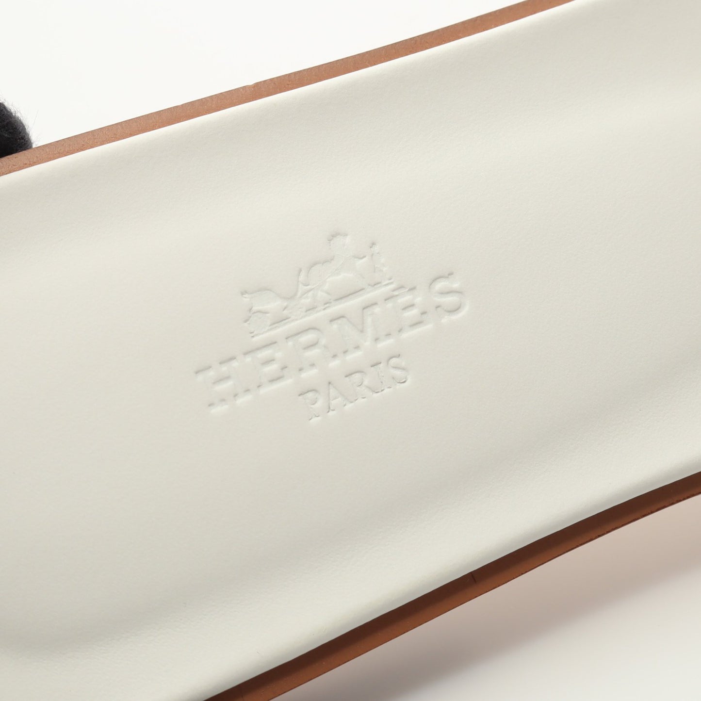 オラン スライドサンダル レザー ホワイト エルメス シューズ HERMES