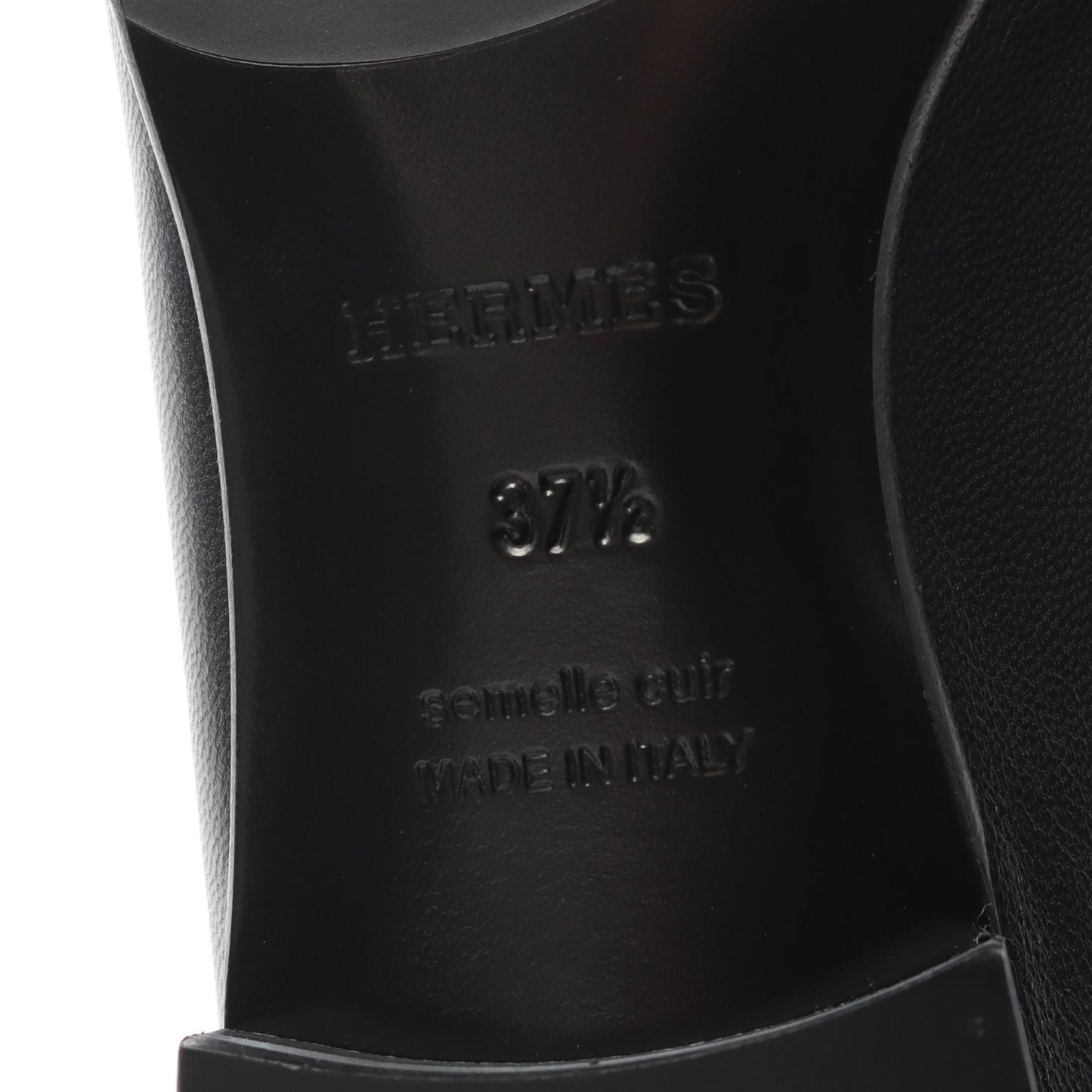 モカシンパリ ローファー レザー ブラック エルメス シューズ HERMES