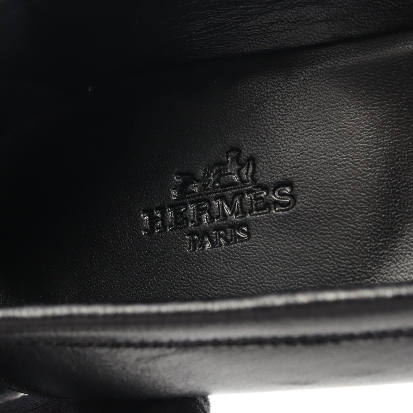 モカシンパリ ローファー レザー ブラック エルメス シューズ HERMES