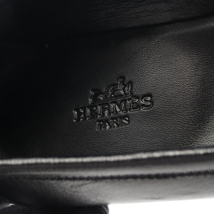 モカシンパリ ローファー レザー ブラック エルメス シューズ HERMES