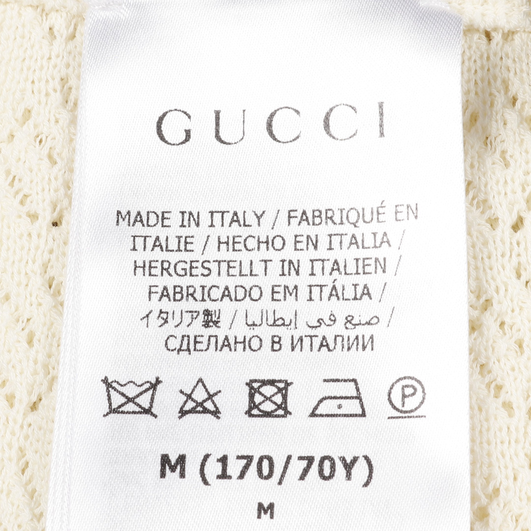 ウェブストライプ Gロンバス ニット プリーツ スカート コットン