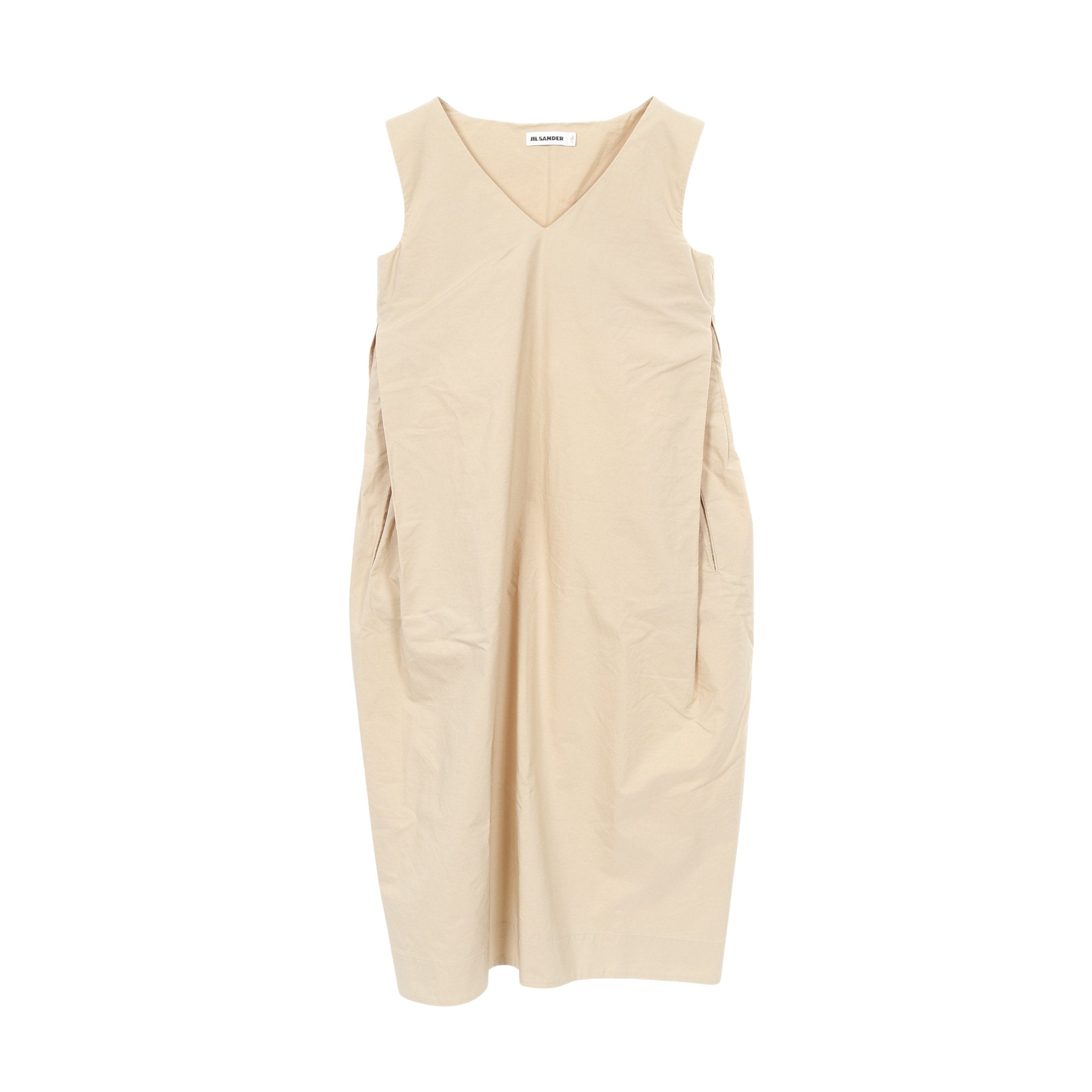 ワンピース ノースリーブ コットン ベージュ ジルサンダー – RECLO