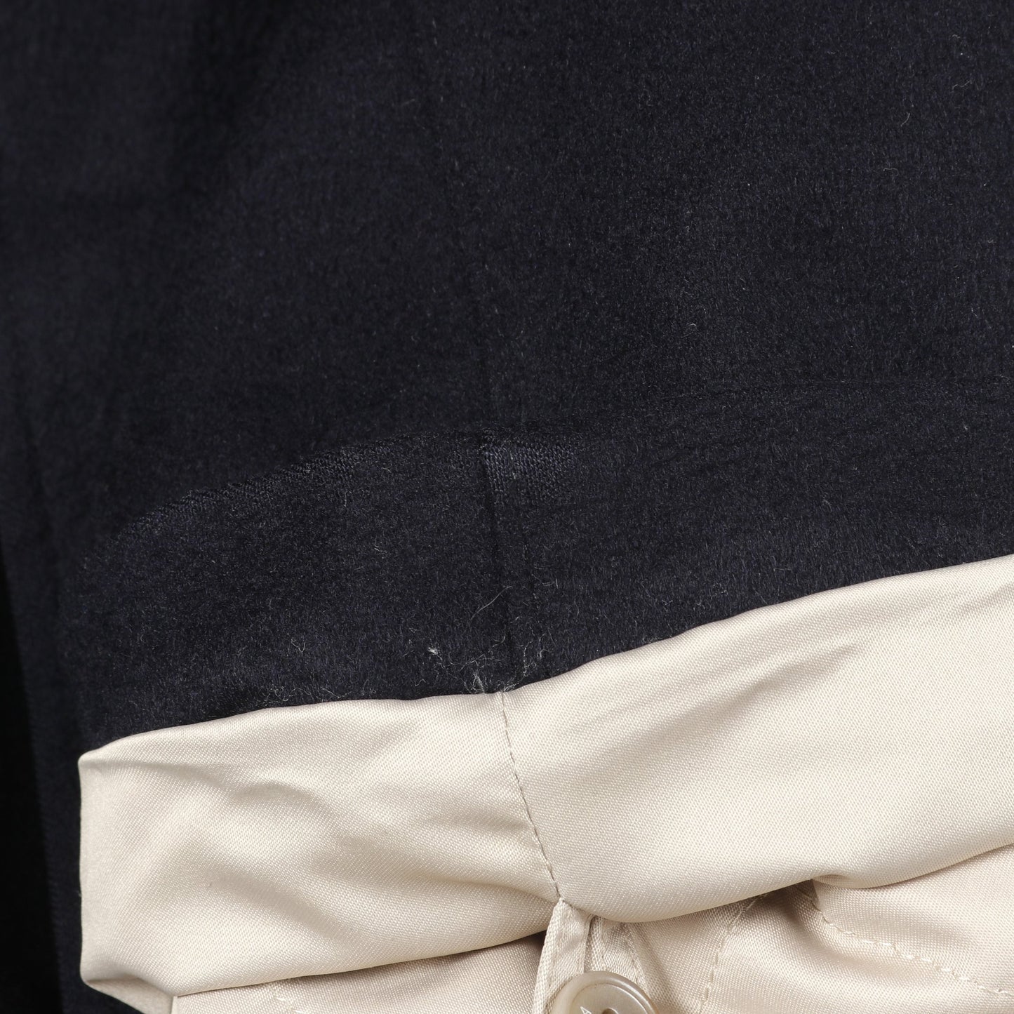 ベビーカシミヤ ステンカラーコート ロングコート カシミヤ ネイビー ロロピアーナ アウター Loro Piana