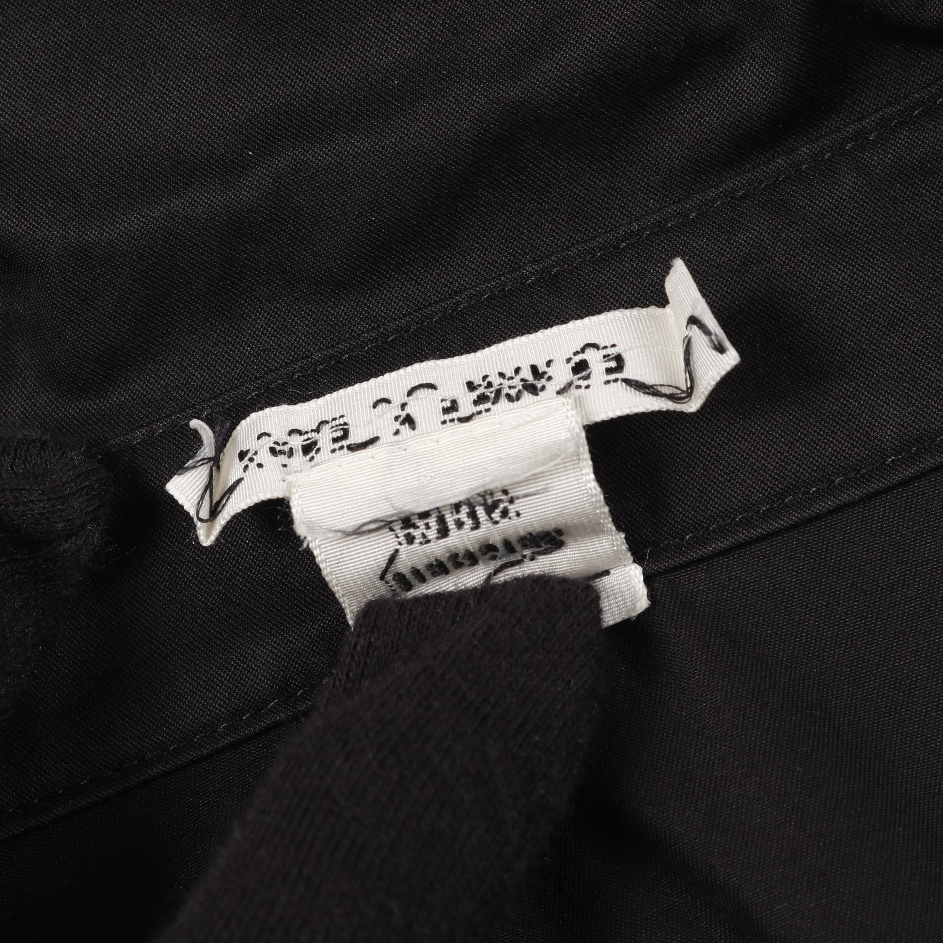 シャツ 長袖 コットン ブラック ドローコード エルメス トップス HERMES