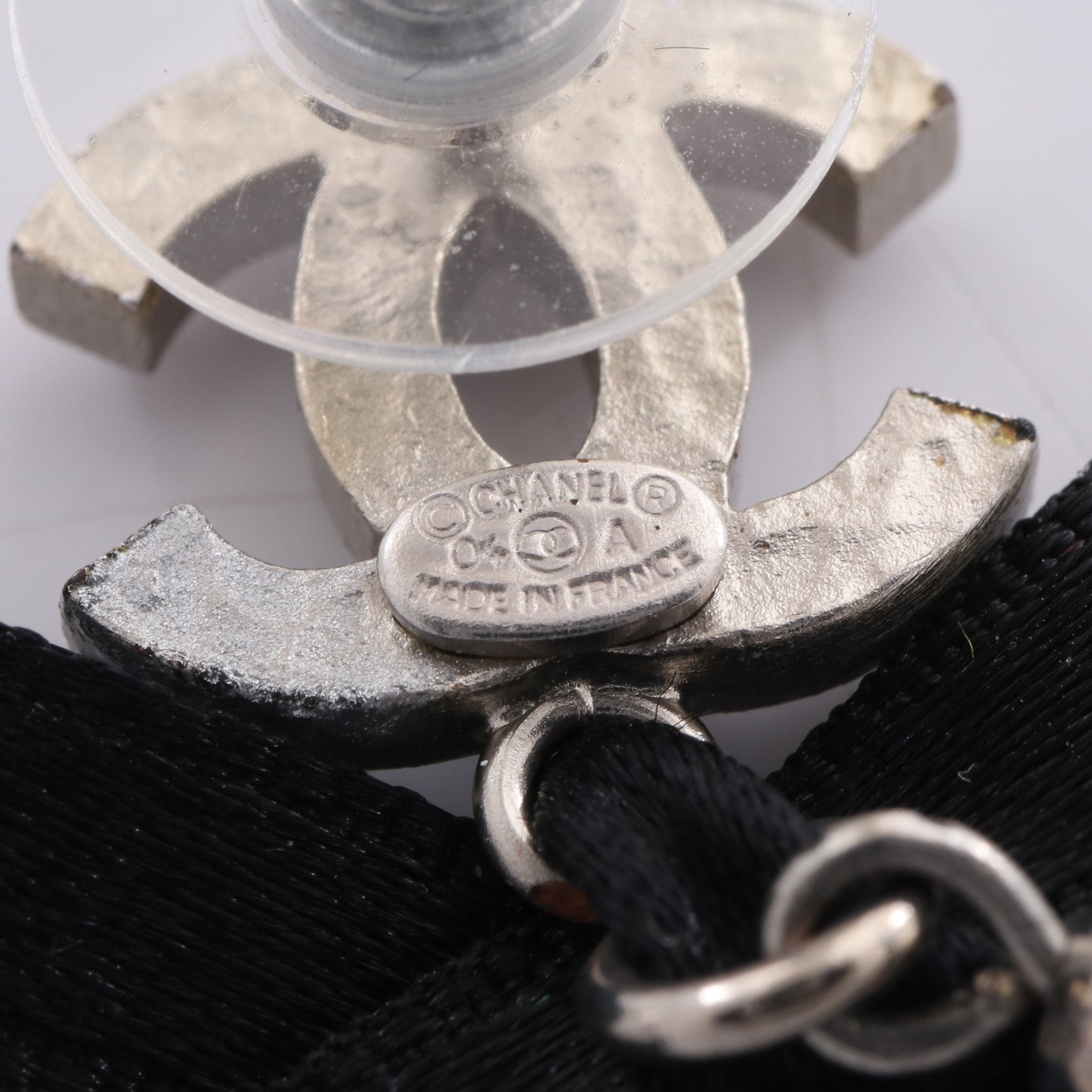 ココマーク リボン ピアス GP フェイクパール ゴールド オフ