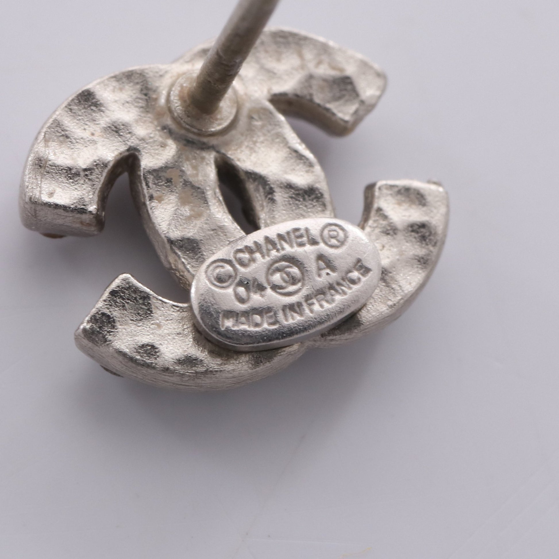ココマーク ピアス ピアス ラインストーン シルバー クリア O4A シャネル アクセサリー CHANEL