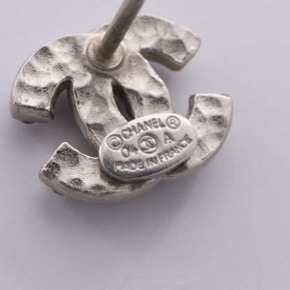 ココマーク ピアス ピアス ラインストーン シルバー クリア O4A シャネル アクセサリー CHANEL