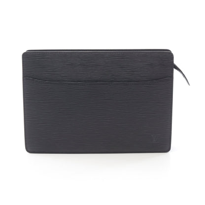 ポシェット オム エピ ノワール クラッチバッグ レザー ブラック ルイヴィトン バッグ LOUIS VUITTON