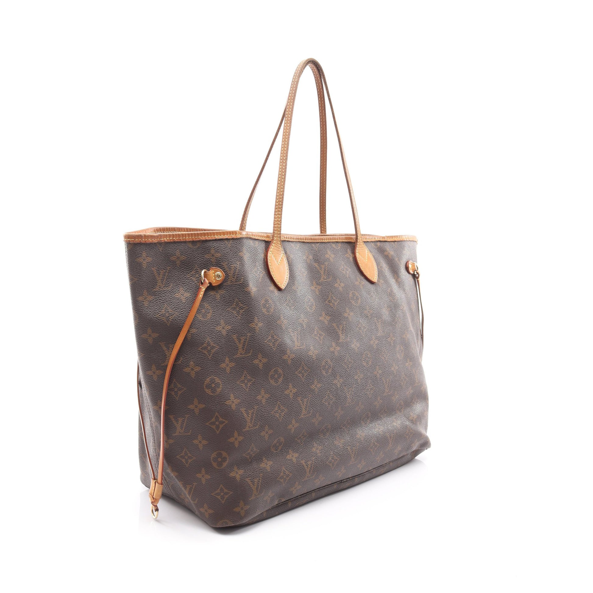 ネヴァーフルGM モノグラム ショルダーバッグ トートバッグ PVC レザー ブラウン ルイヴィトン バッグ LOUIS VUITTON