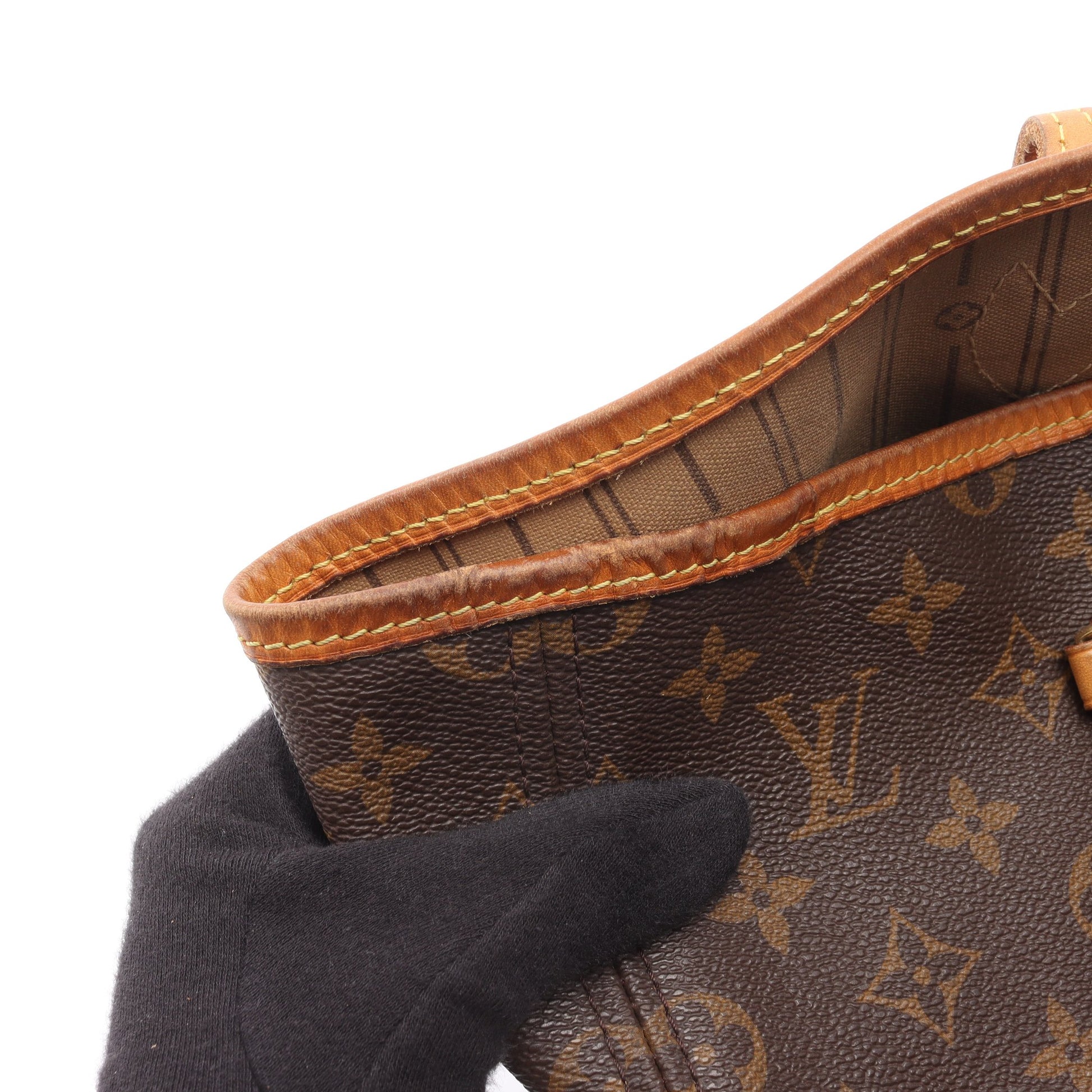 ネヴァーフルGM モノグラム ショルダーバッグ トートバッグ PVC レザー ブラウン ルイヴィトン バッグ LOUIS VUITTON