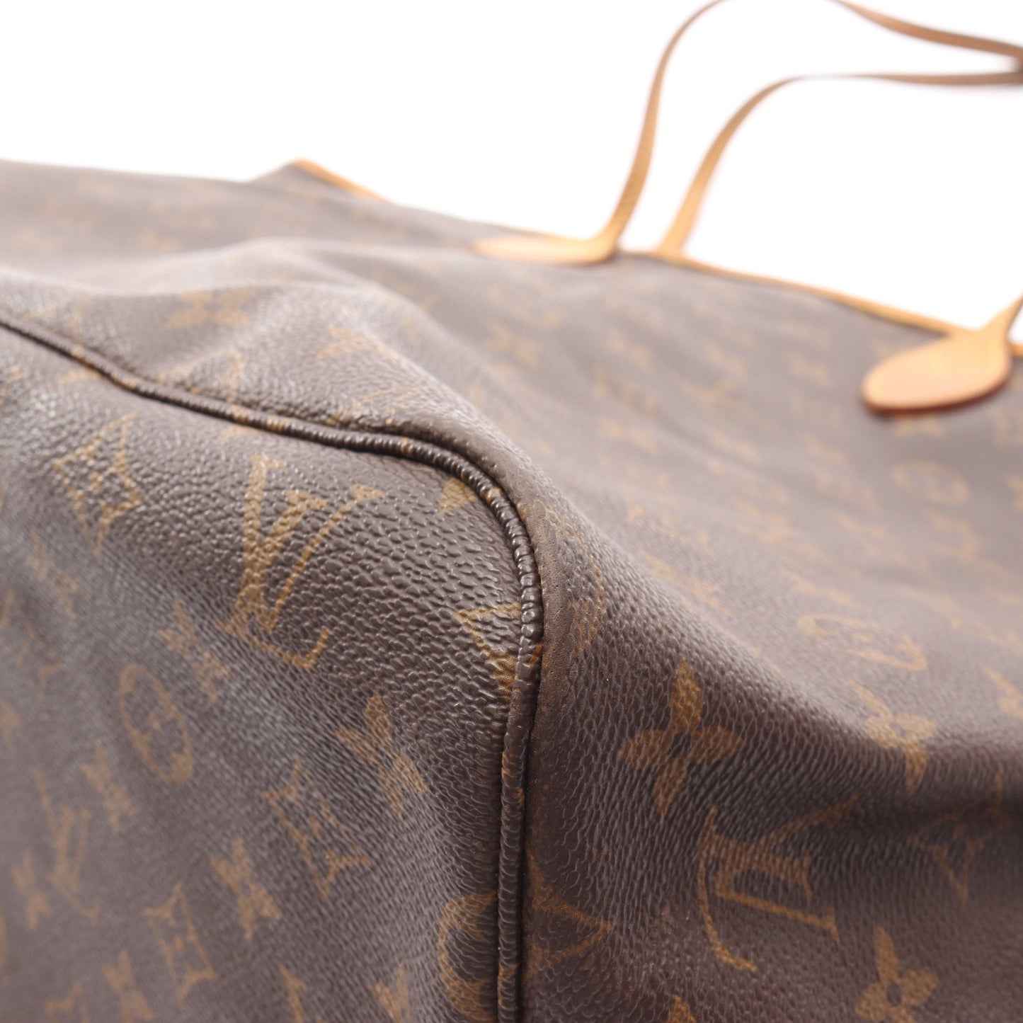 ネヴァーフルGM モノグラム ショルダーバッグ トートバッグ PVC レザー ブラウン ルイヴィトン バッグ LOUIS VUITTON