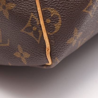 キーポル バンドリエール55 モノグラム ボストンバッグ PVC レザー ブラウン 2WAY ルイヴィトン バッグ LOUIS VUITTON