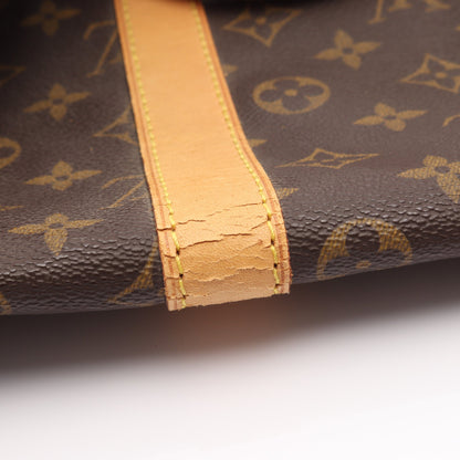 キーポル バンドリエール55 モノグラム ボストンバッグ PVC レザー ブラウン 2WAY ルイヴィトン バッグ LOUIS VUITTON