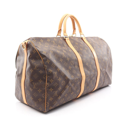 キーポル バンドリエール55 モノグラム ボストンバッグ PVC レザー ブラウン 2WAY ルイヴィトン バッグ LOUIS VUITTON