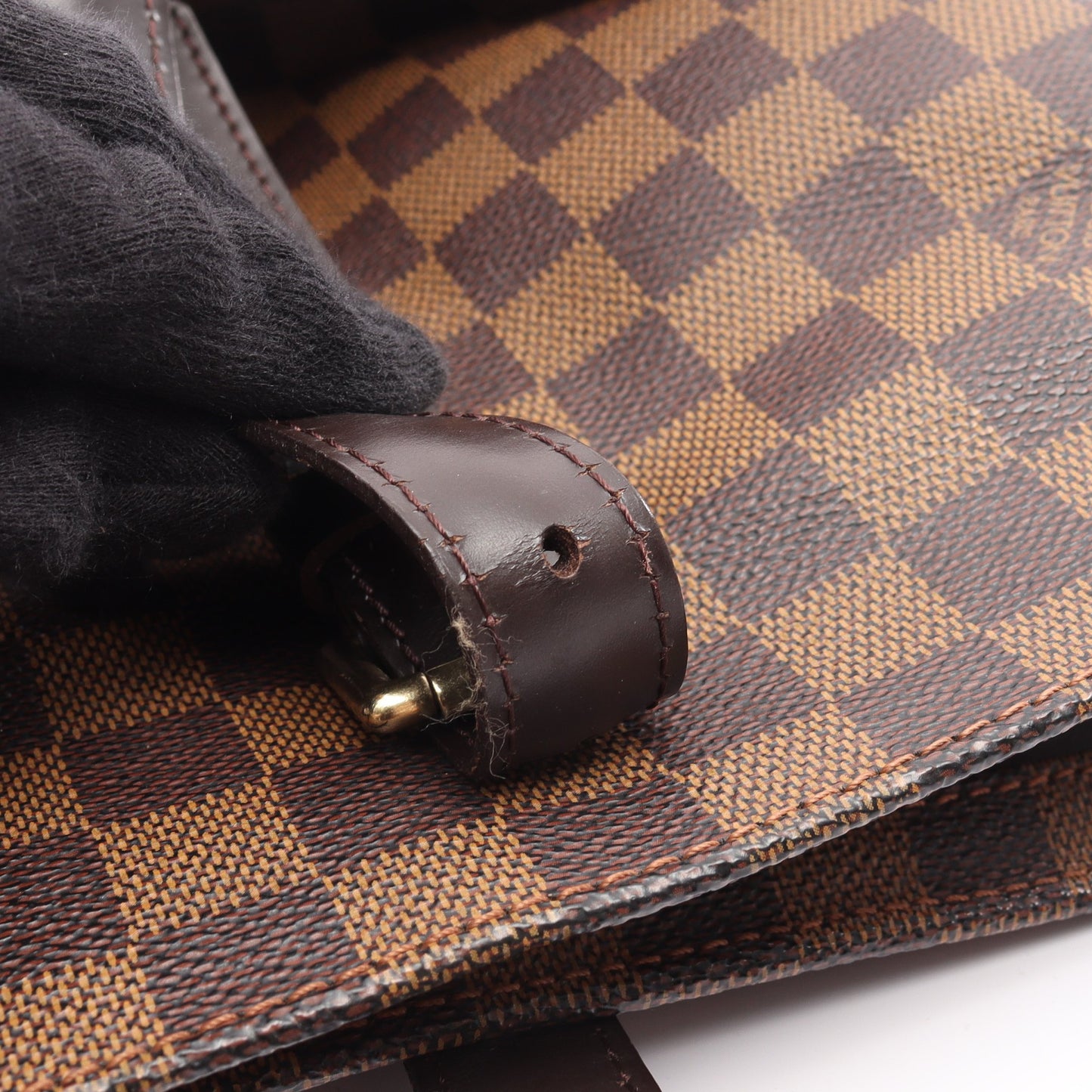 チェルシー ダミエエベヌ ショルダーバッグ トートバッグ PVC レザー ブラウン ルイヴィトン バッグ LOUIS VUITTON