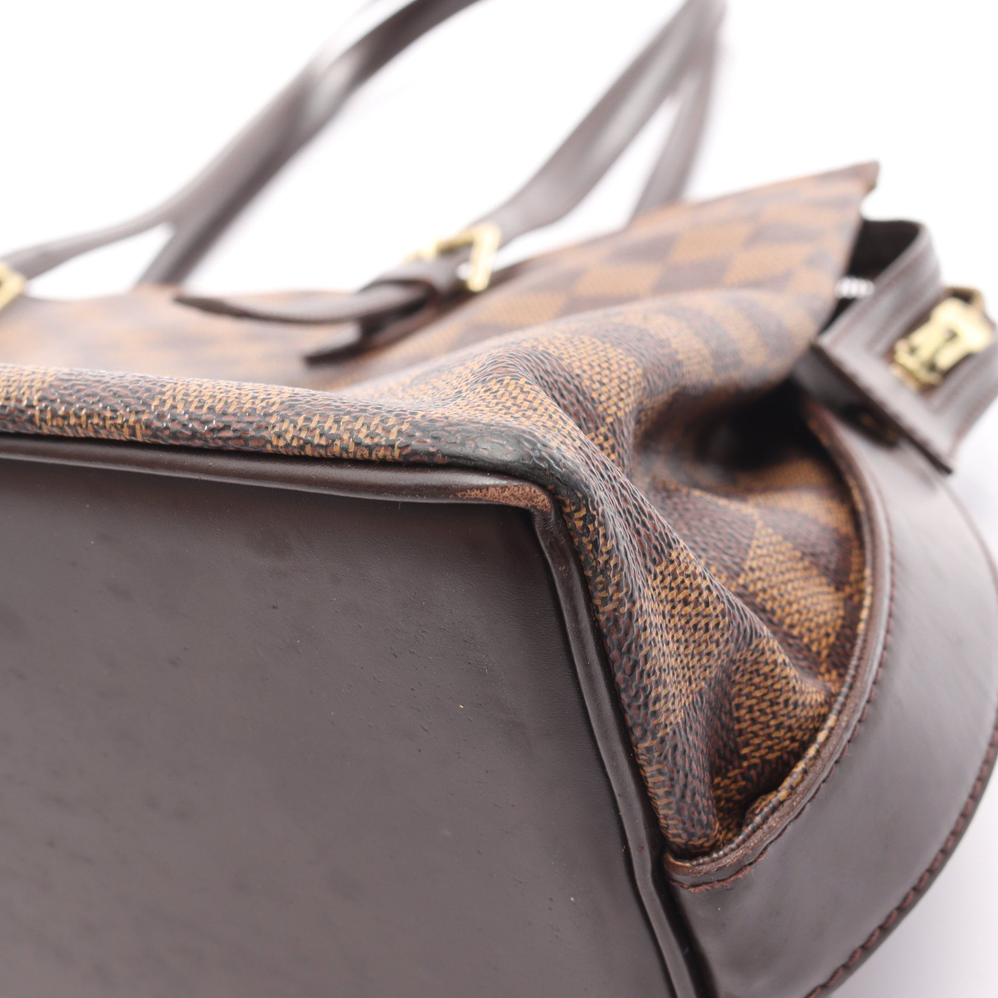 チェルシー ダミエエベヌ ショルダーバッグ トートバッグ PVC レザー ブラウン ルイヴィトン バッグ LOUIS VUITTON