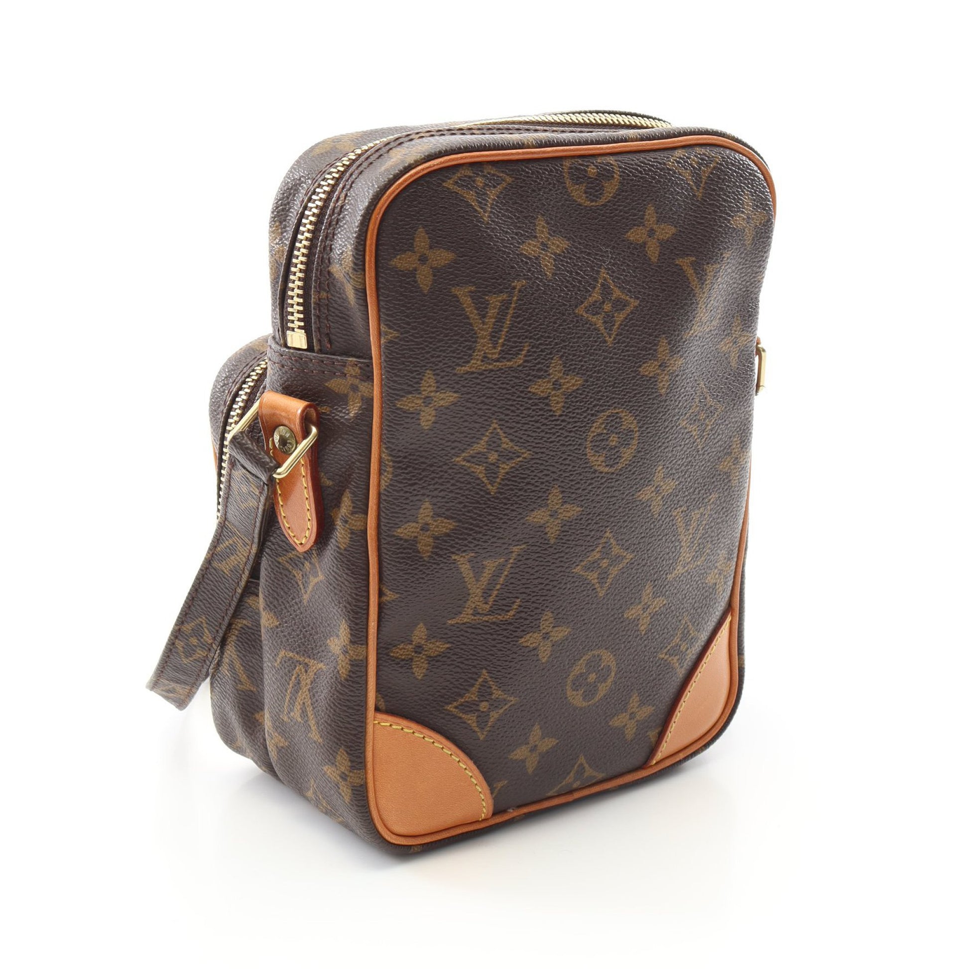 アマゾン モノグラム ショルダーバッグ PVC レザー ブラウン ルイヴィトン バッグ LOUIS VUITTON
