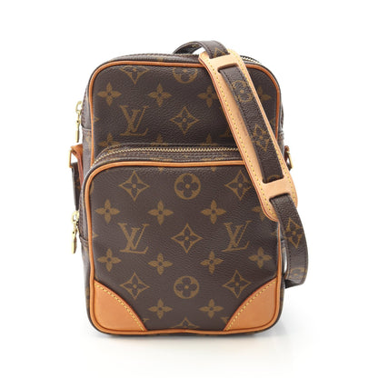 アマゾン モノグラム ショルダーバッグ PVC レザー ブラウン ルイヴィトン バッグ LOUIS VUITTON
