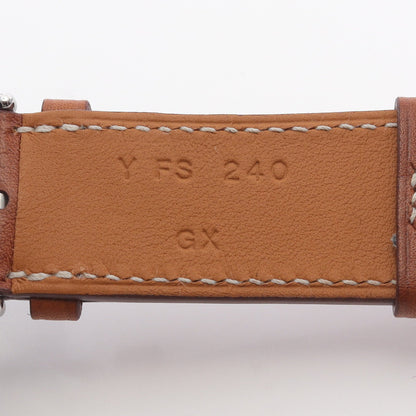 Apple Watch Hermes アップルウォッチ 42mmケース用 ドゥブルトゥール 替えベルト レザー ブラウン シルバー金具 Y刻印 エルメス 財布・小物 HERMES