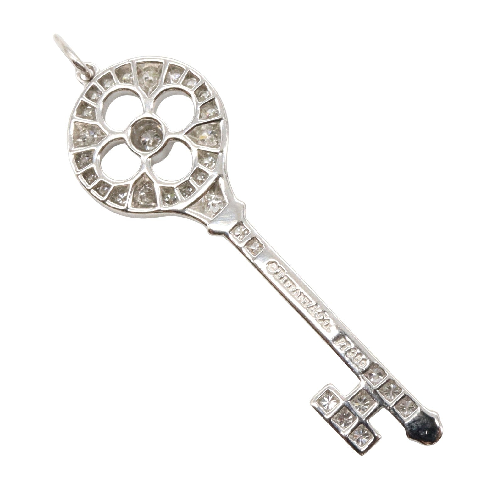 キーハート ペンダント トップ ダイヤ ペンダントトップ Pt950プラチナ ダイヤモンド クリア ティファニー アクセサリー TIFFANY & Co.