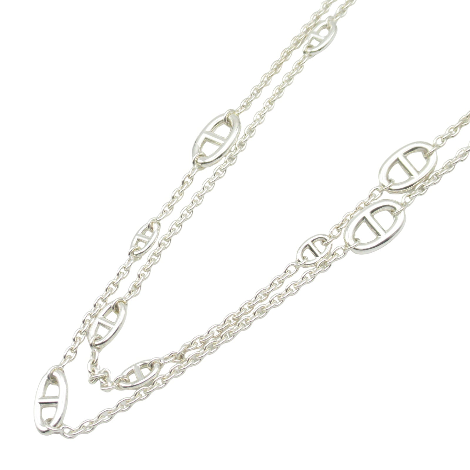 シェーヌダンクルファランドール ロングネックレス ネックレス シルバー925 シルバー エルメス アクセサリー HERMES