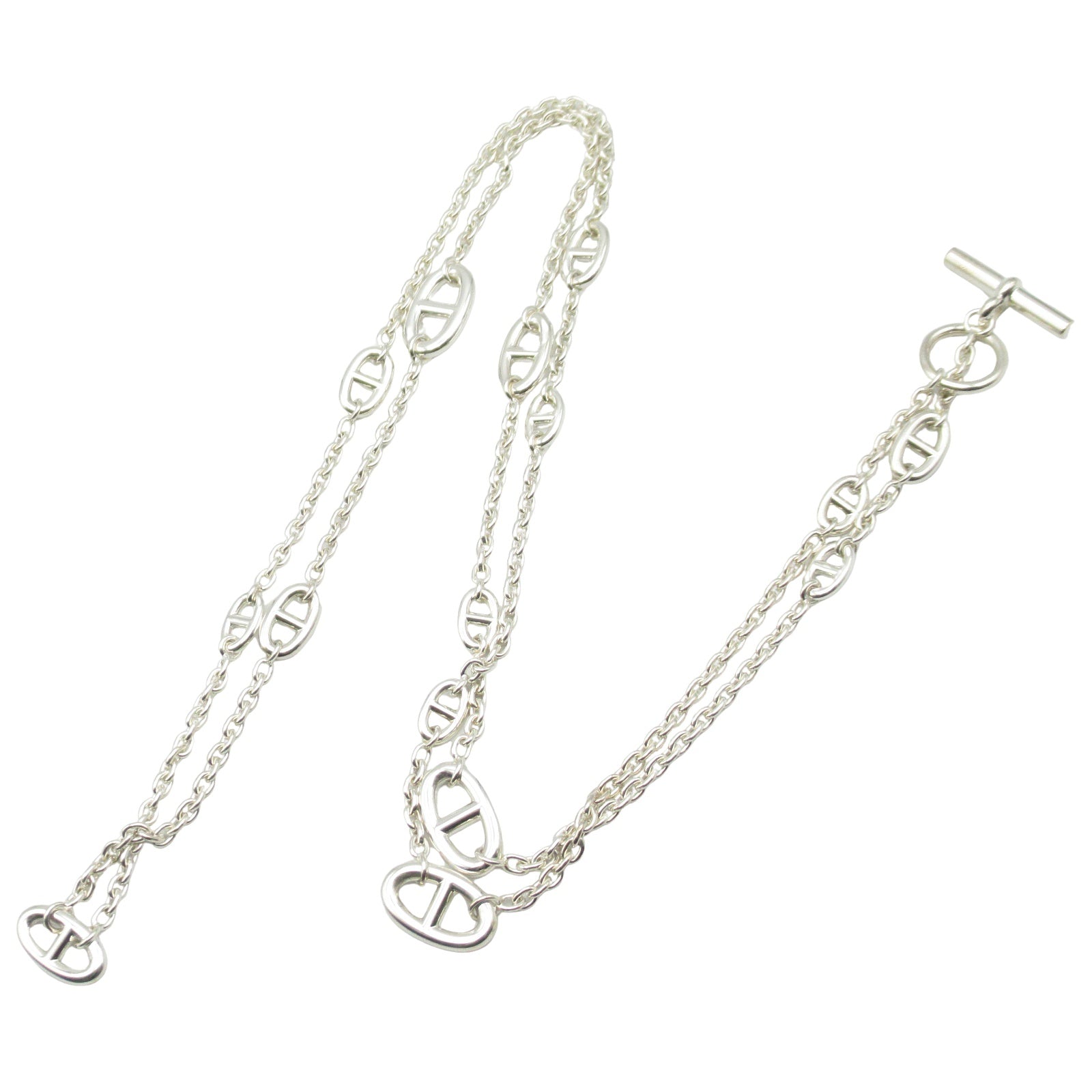 シェーヌダンクルファランドール ロングネックレス ネックレス シルバー925 シルバー エルメス アクセサリー HERMES