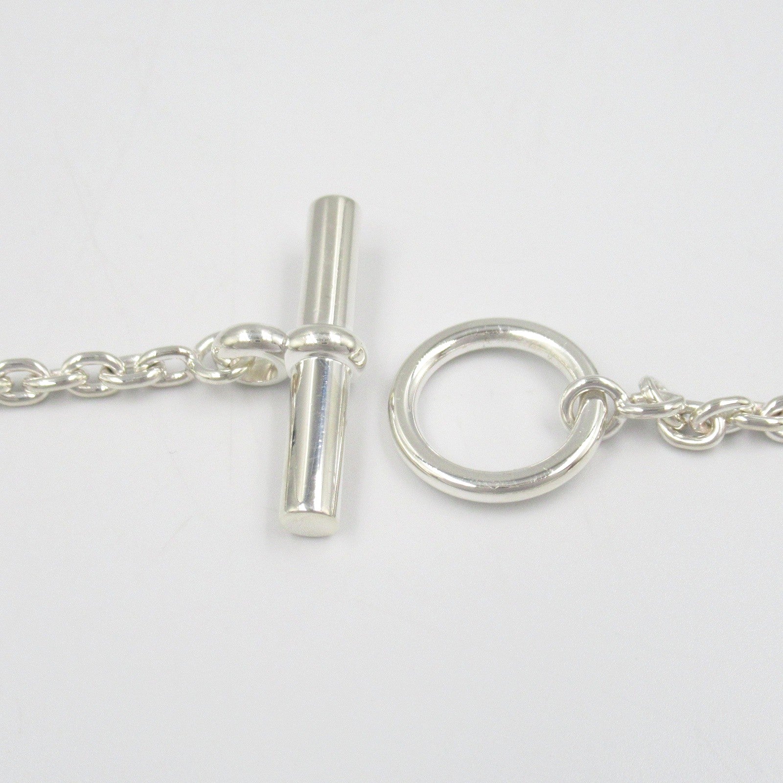 【新品未使用】HERMES ファランドール　シルバーネックレス 付属品全て有 HERMES（エルメス） ロングネックレス ファランドール Farandole Long