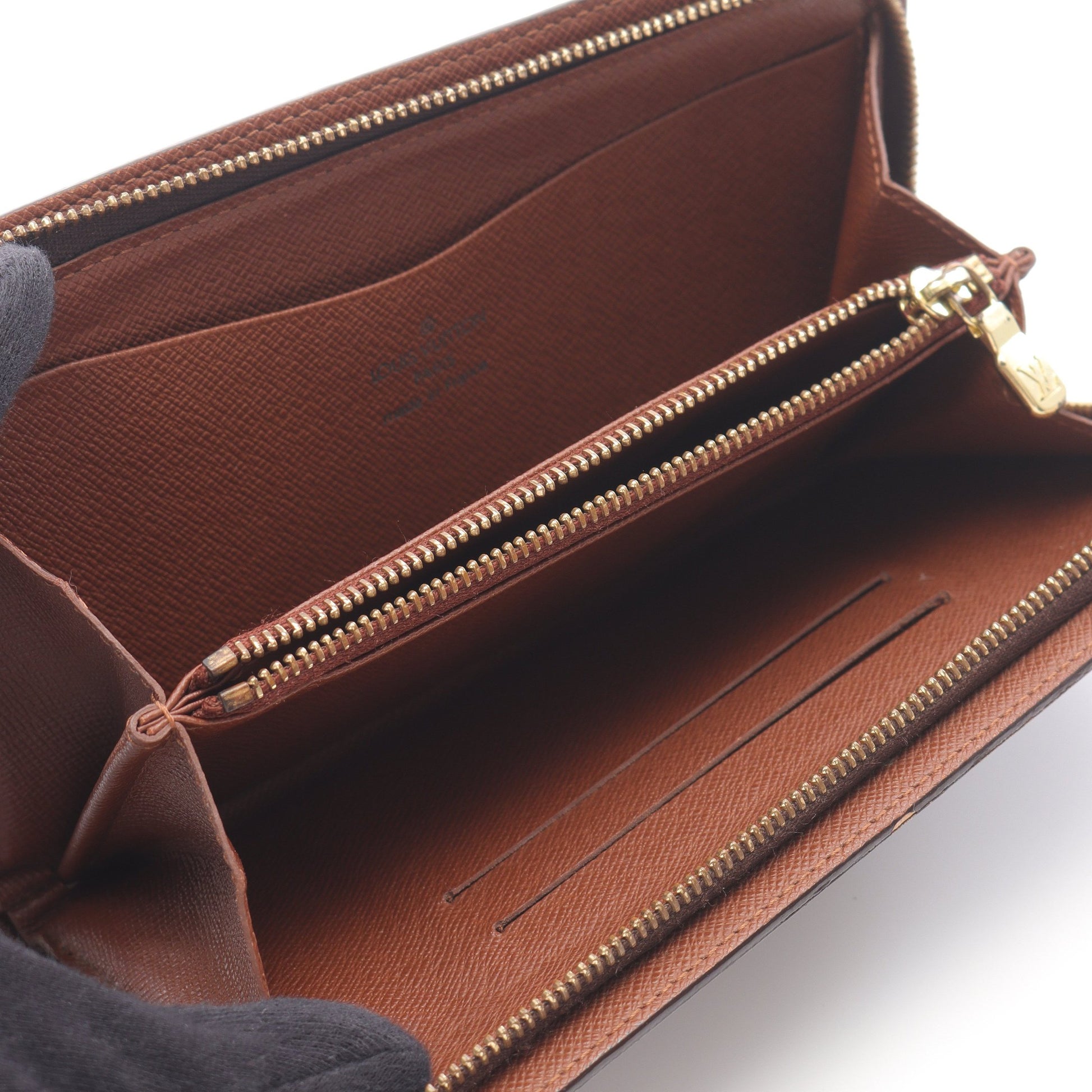 ポルトモネジップ モノグラム ラウンドファスナー長財布 PVC レザー  