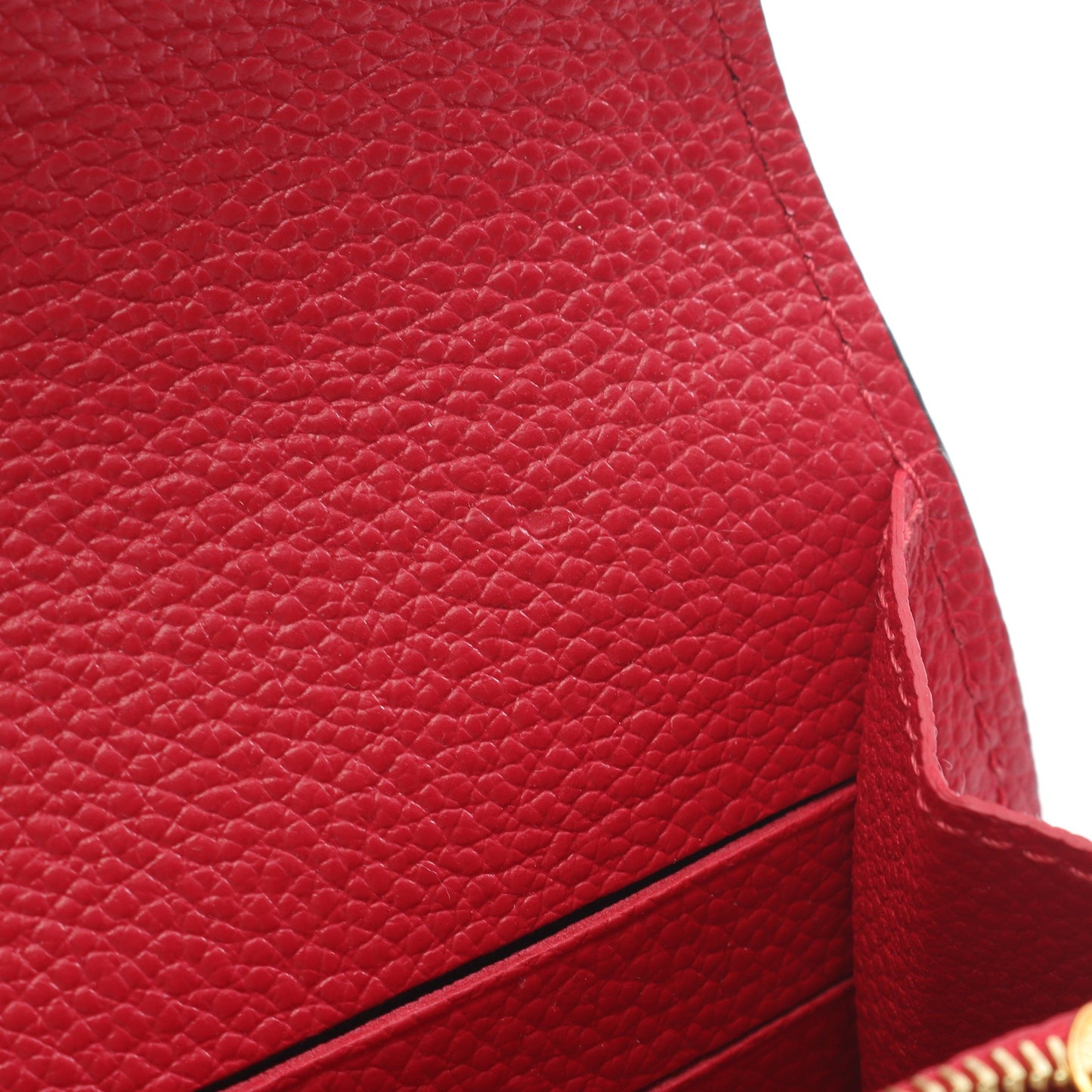 ポルトフォイユメティス アンプラント スカーレット 二つ折り長財布 レザー レッド ルイヴィトン 財布・小物 LOUIS VUITTON