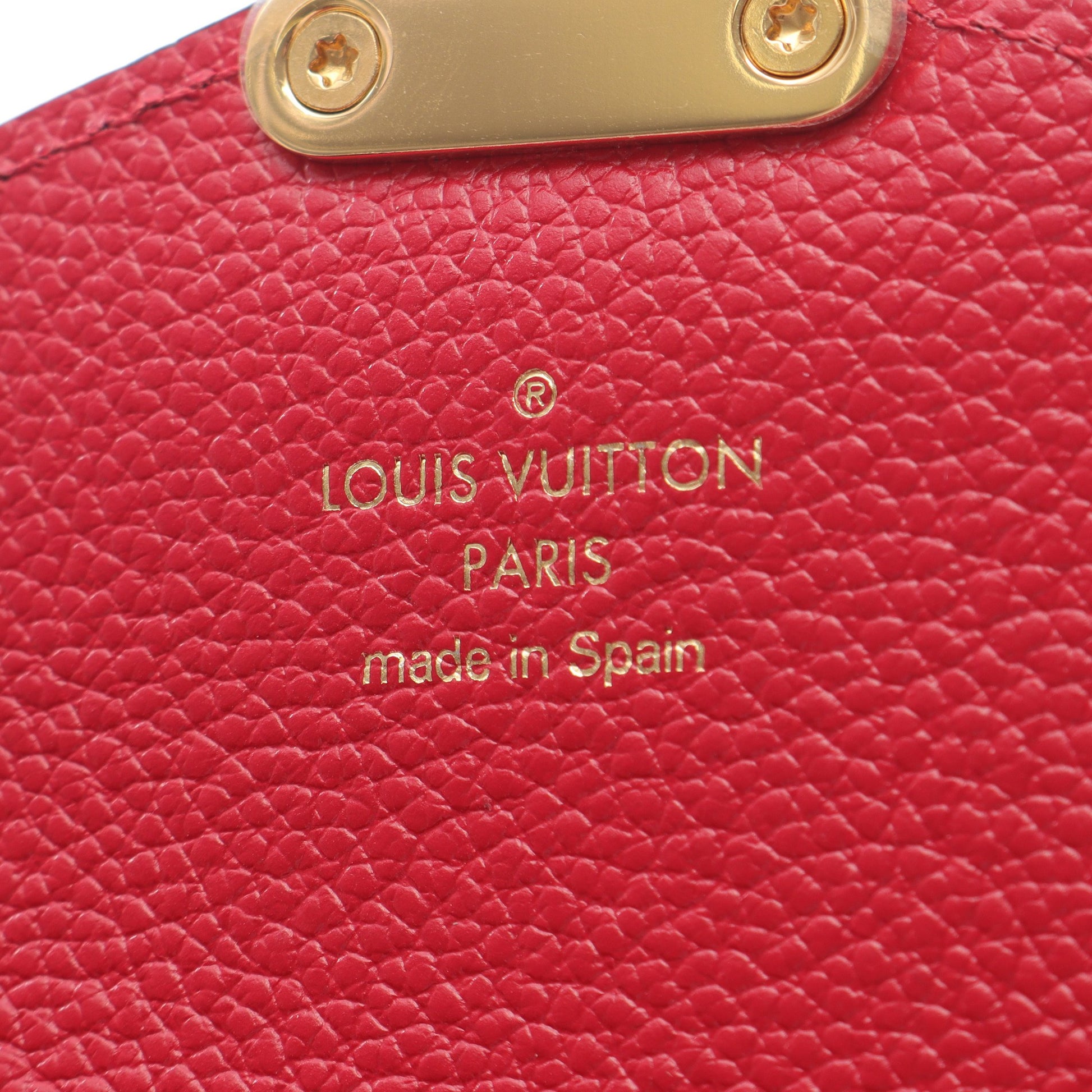ポルトフォイユメティス アンプラント スカーレット 二つ折り長財布 レザー レッド ルイヴィトン 財布・小物 LOUIS VUITTON