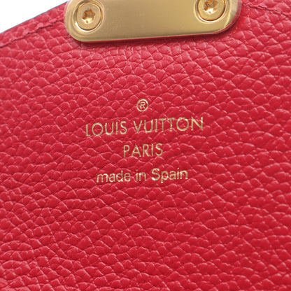 ポルトフォイユメティス アンプラント スカーレット 二つ折り長財布 レザー レッド ルイヴィトン 財布・小物 LOUIS VUITTON