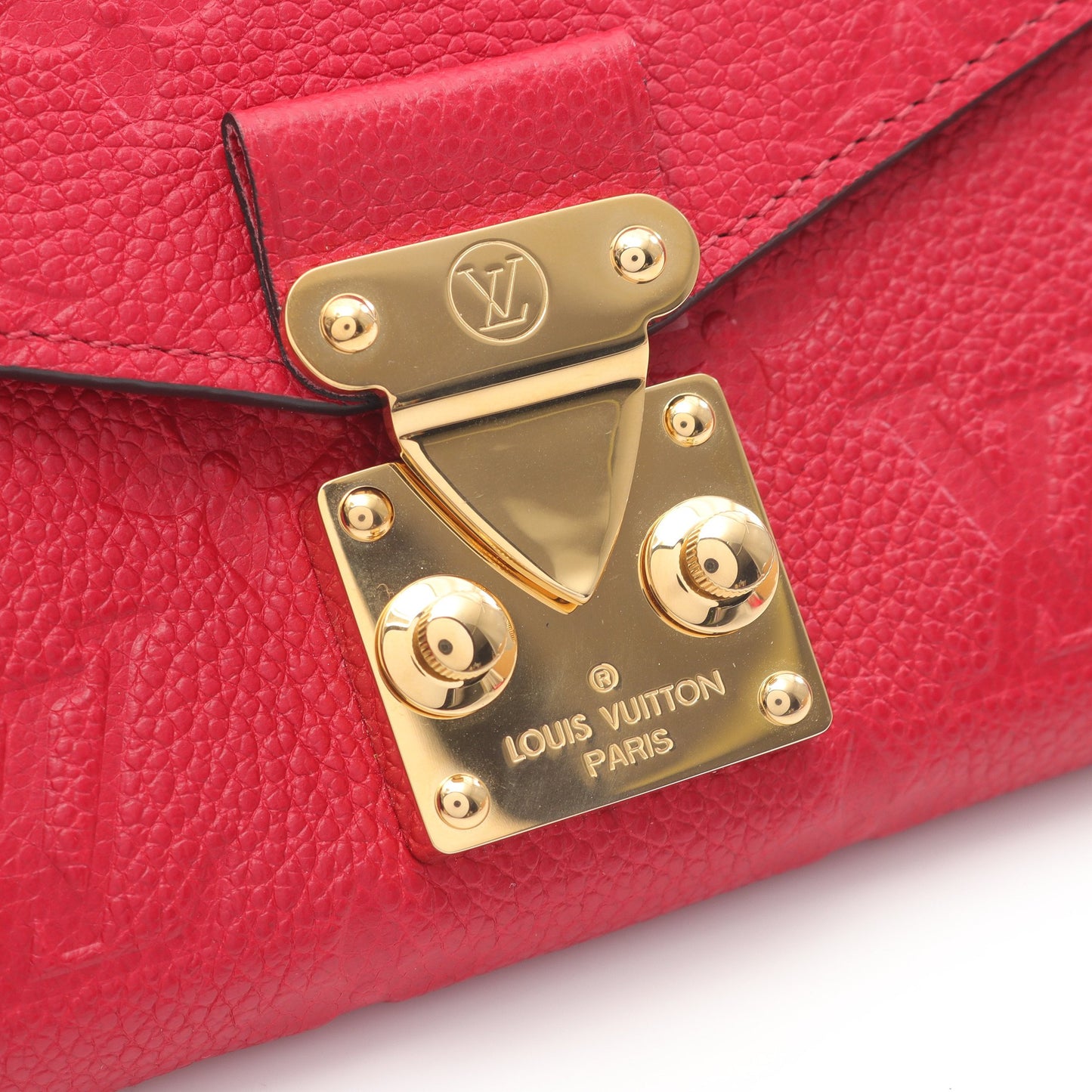 ポルトフォイユメティス アンプラント スカーレット 二つ折り長財布 レザー レッド ルイヴィトン 財布・小物 LOUIS VUITTON