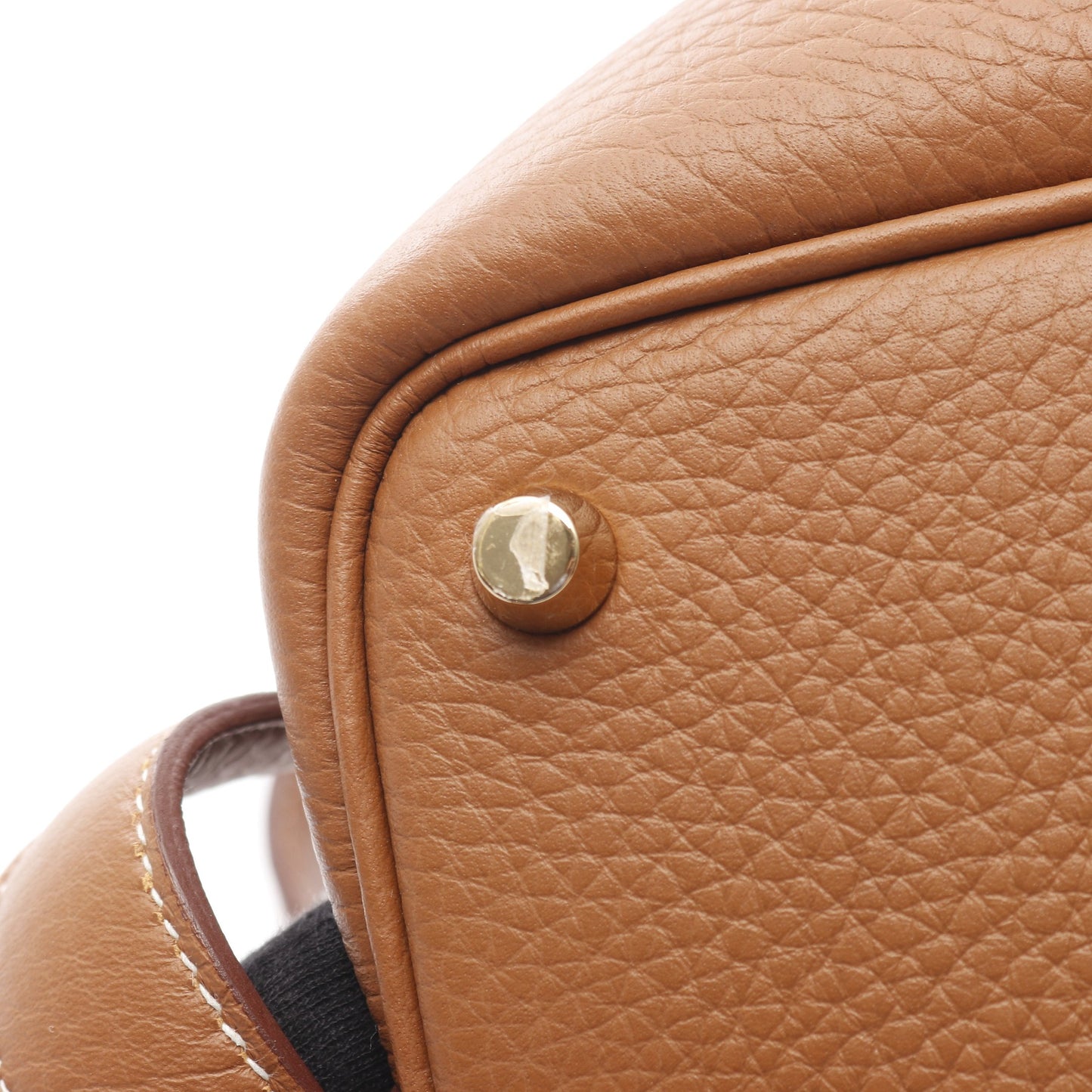 ピコタンロックPM ゴールド ハンドバッグ トリヨンクレマンス ブラウン ゴールド金具 B刻印 エルメス バッグ HERMES