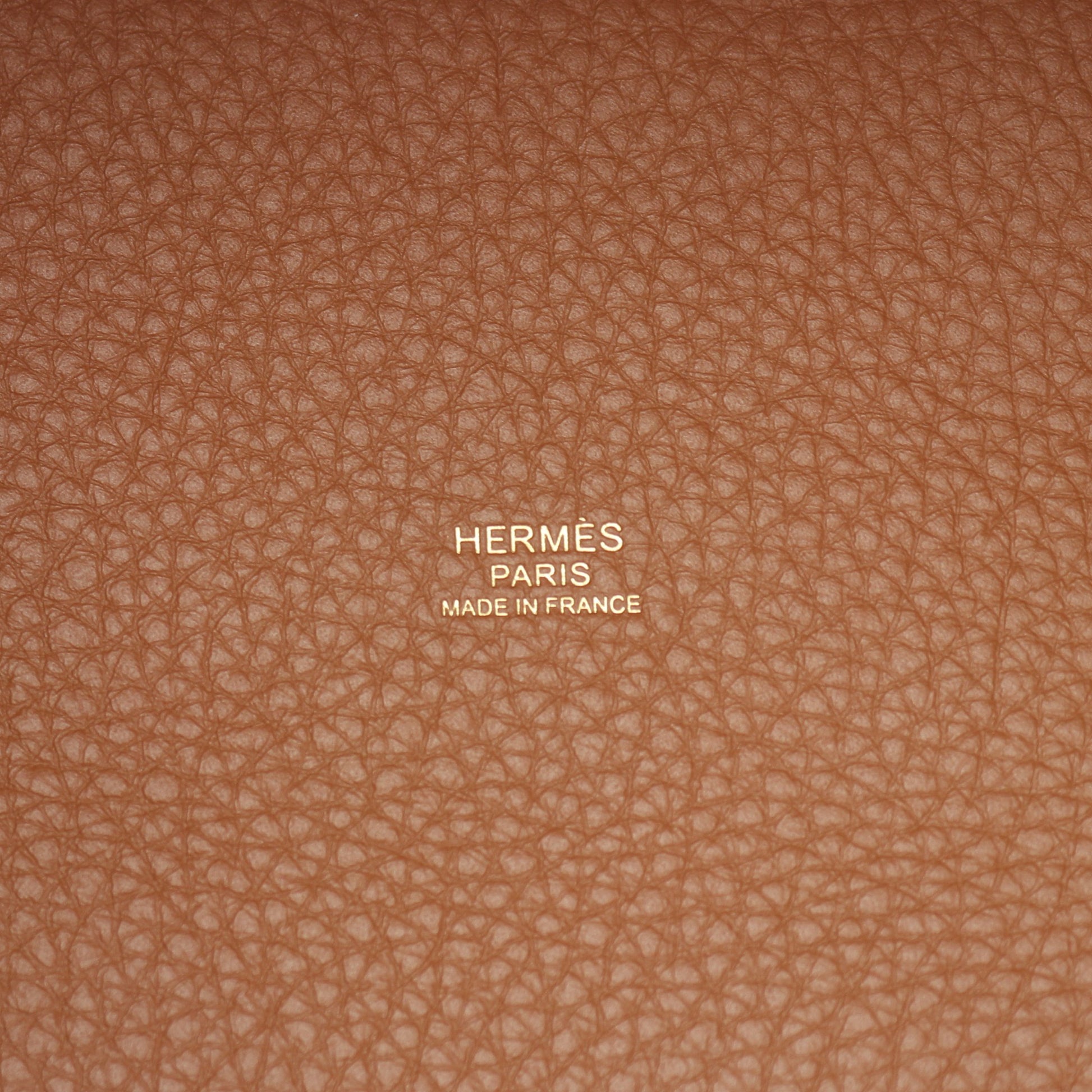 ピコタンロックPM ゴールド ハンドバッグ トリヨンクレマンス ブラウン ゴールド金具 B刻印 エルメス バッグ HERMES