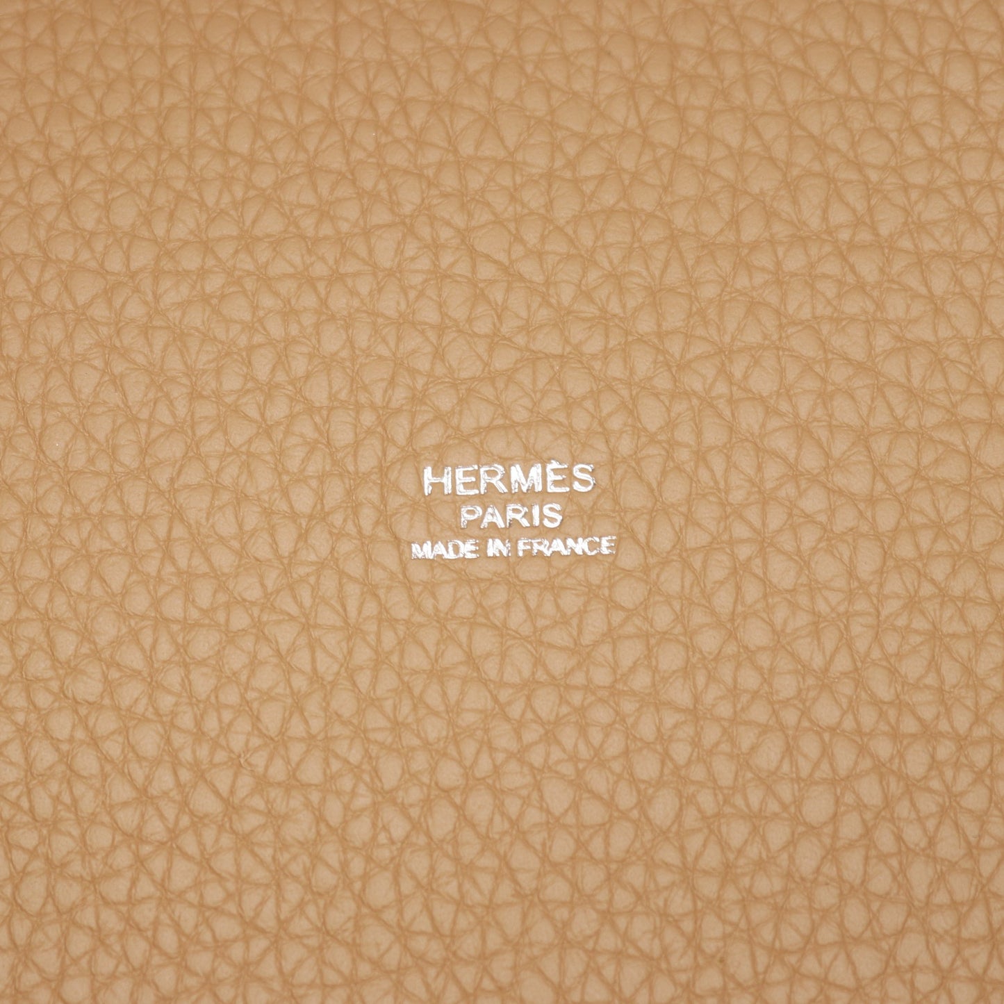 ピコタンロックPM ビスキュイ ハンドバッグ トリヨンクレマンス ベージュ シルバー金具 Z刻印 エルメス バッグ HERMES