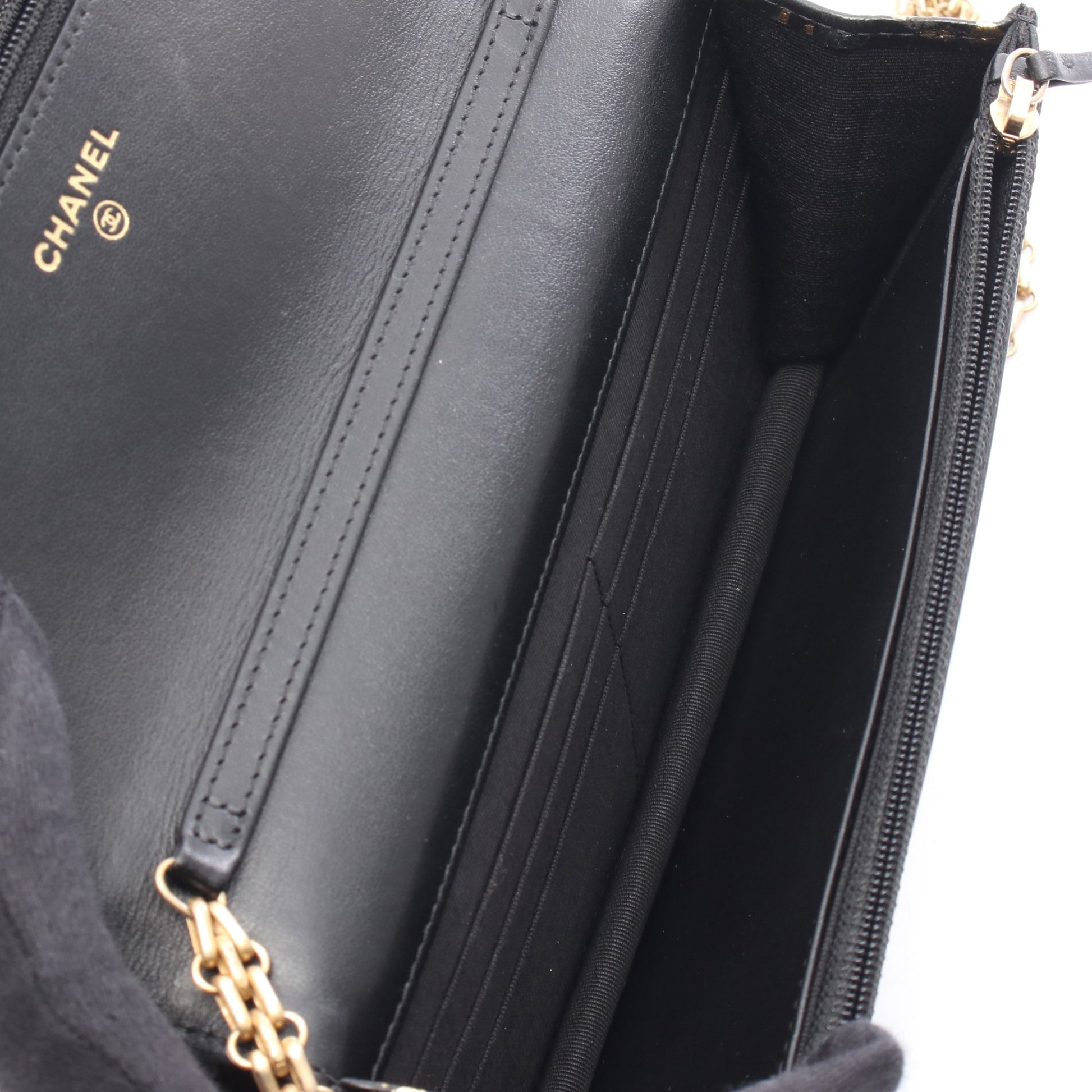 2.55 チェーンショルダーバッグ レザー ブラック ゴールド ゴールド金具 クロコ型押し シャネル バッグ CHANEL