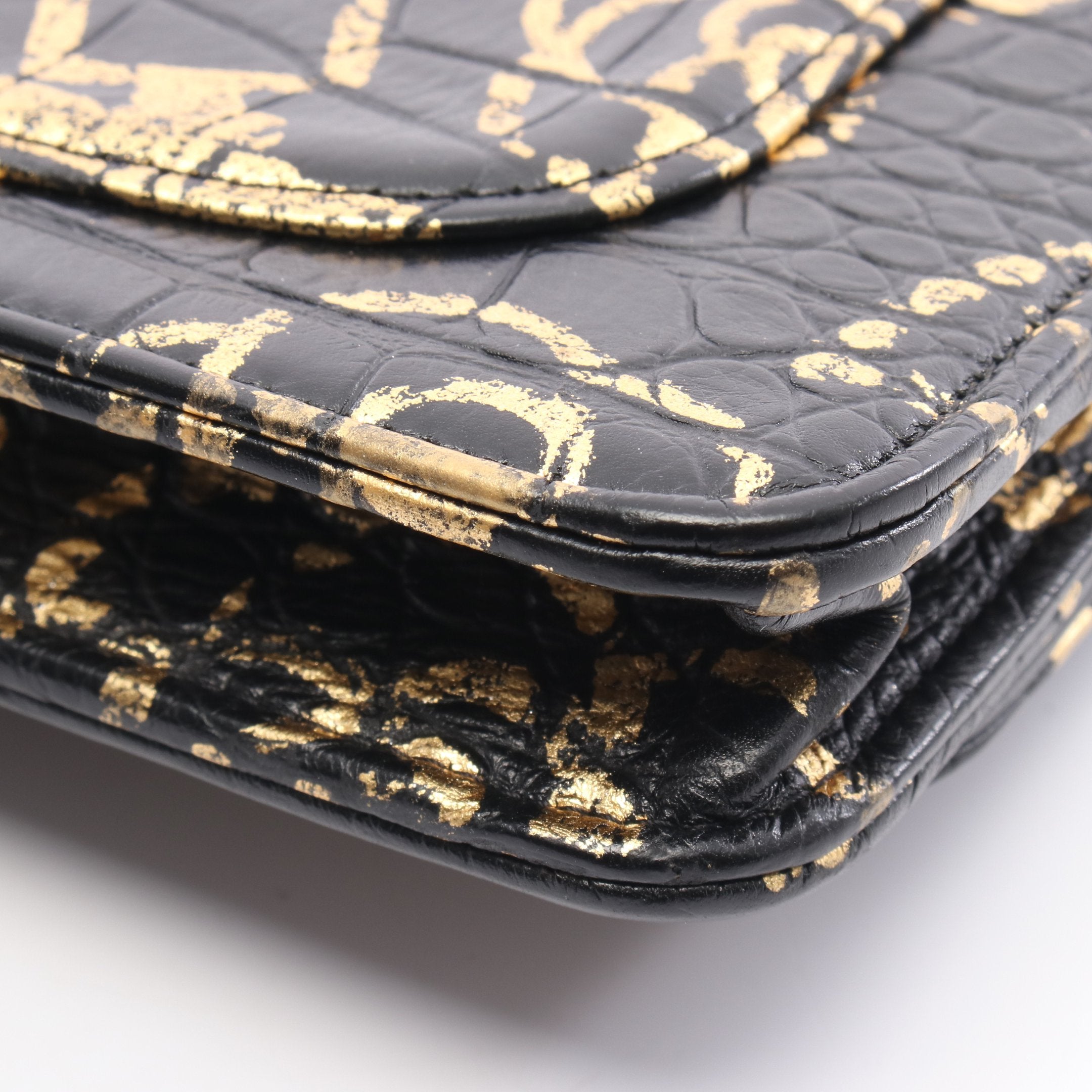 【新品】シャネル　クロコの型押しゴールド　折り配布【未使用】 楽天市場】シャネル CHANEL メティエダール コインケース カードケース