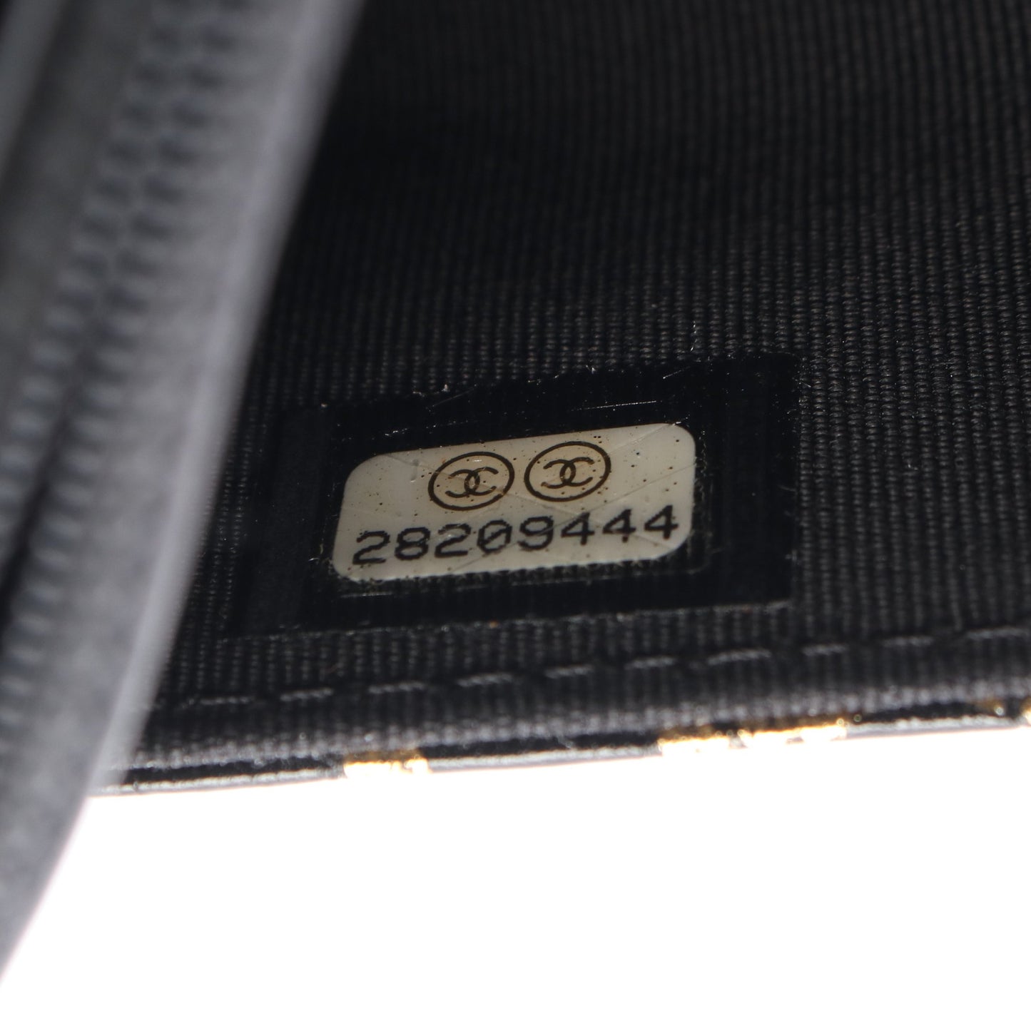 2.55 チェーンショルダーバッグ レザー ブラック ゴールド ゴールド金具 クロコ型押し シャネル バッグ CHANEL