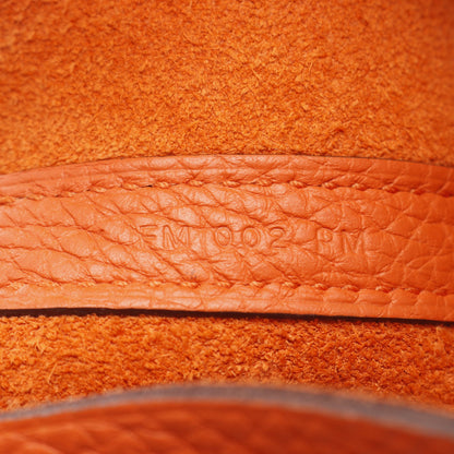 ピコタンロックPM オレンジポピー ハンドバッグ トリヨンクレマンス オレンジ シルバー金具 Y刻印 エルメス バッグ HERMES
