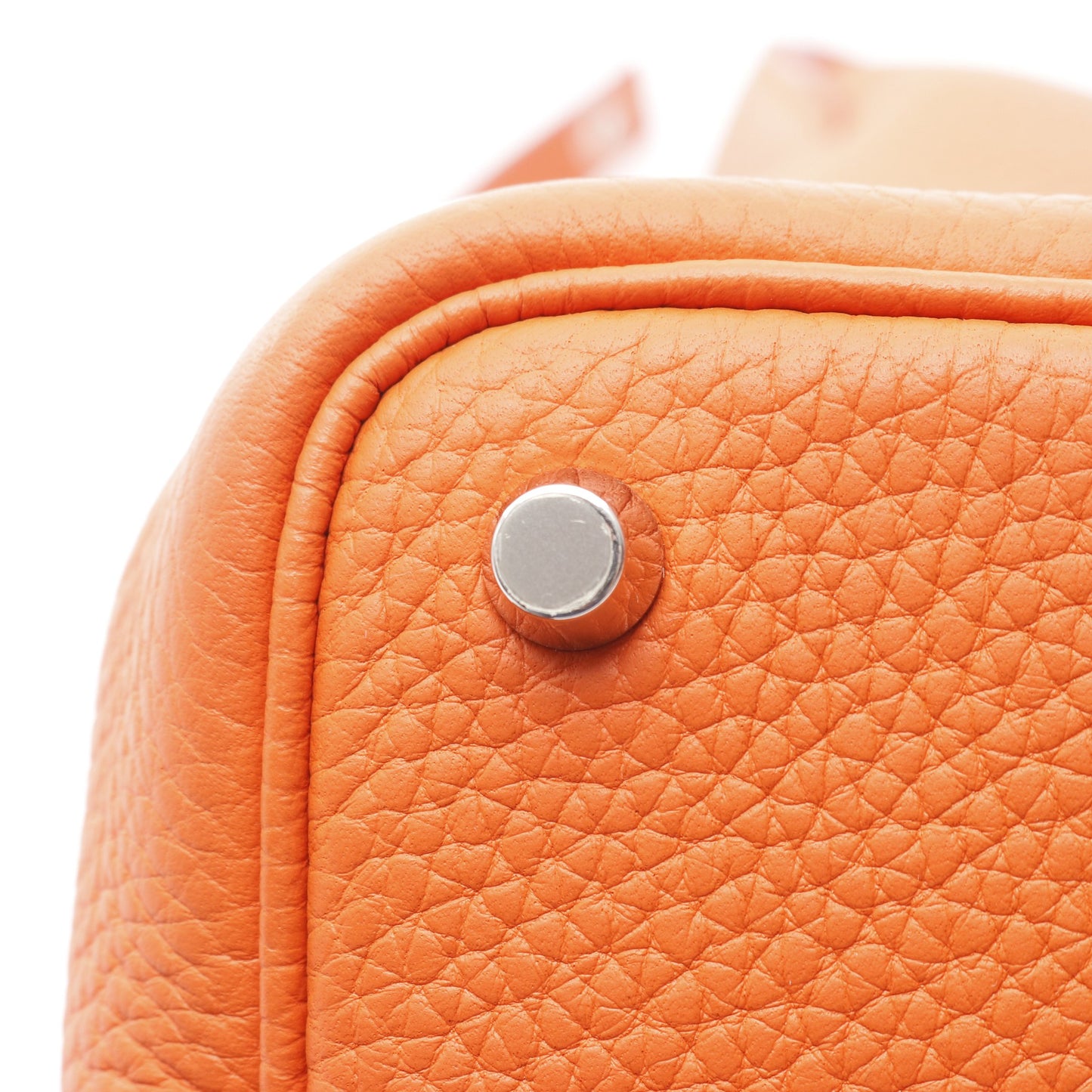 ピコタンロックPM オレンジポピー ハンドバッグ トリヨンクレマンス オレンジ シルバー金具 Y刻印 エルメス バッグ HERMES