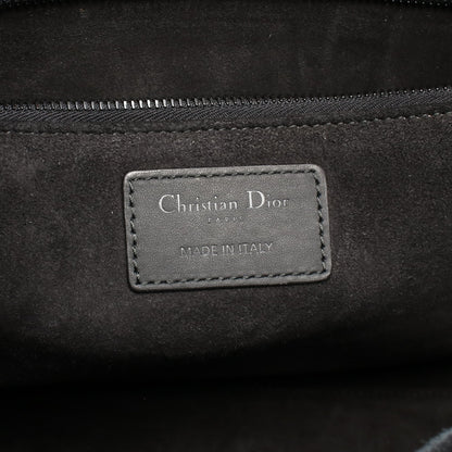 レディディオール ラージ カナージュ ハンドバッグ レザー ブラック クリスチャンディオール バッグ Christian Dior