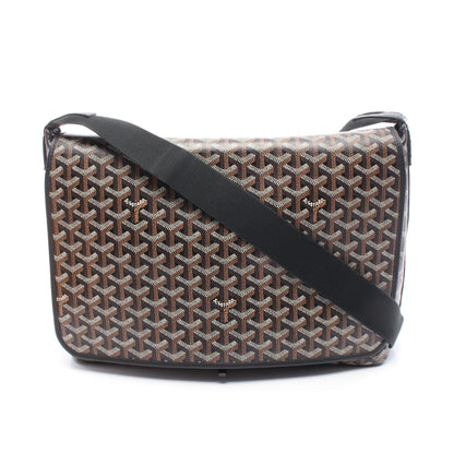 カペシアンMM ショルダーバッグ コーティングキャンバス レザー ブラック マルチカラー ゴヤール バッグ GOYARD
